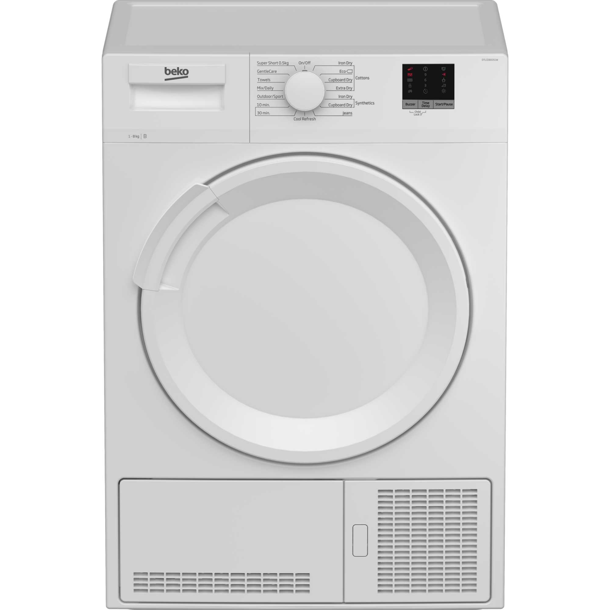 8kg Condenser Tumble Dryer - DTLCE80051W