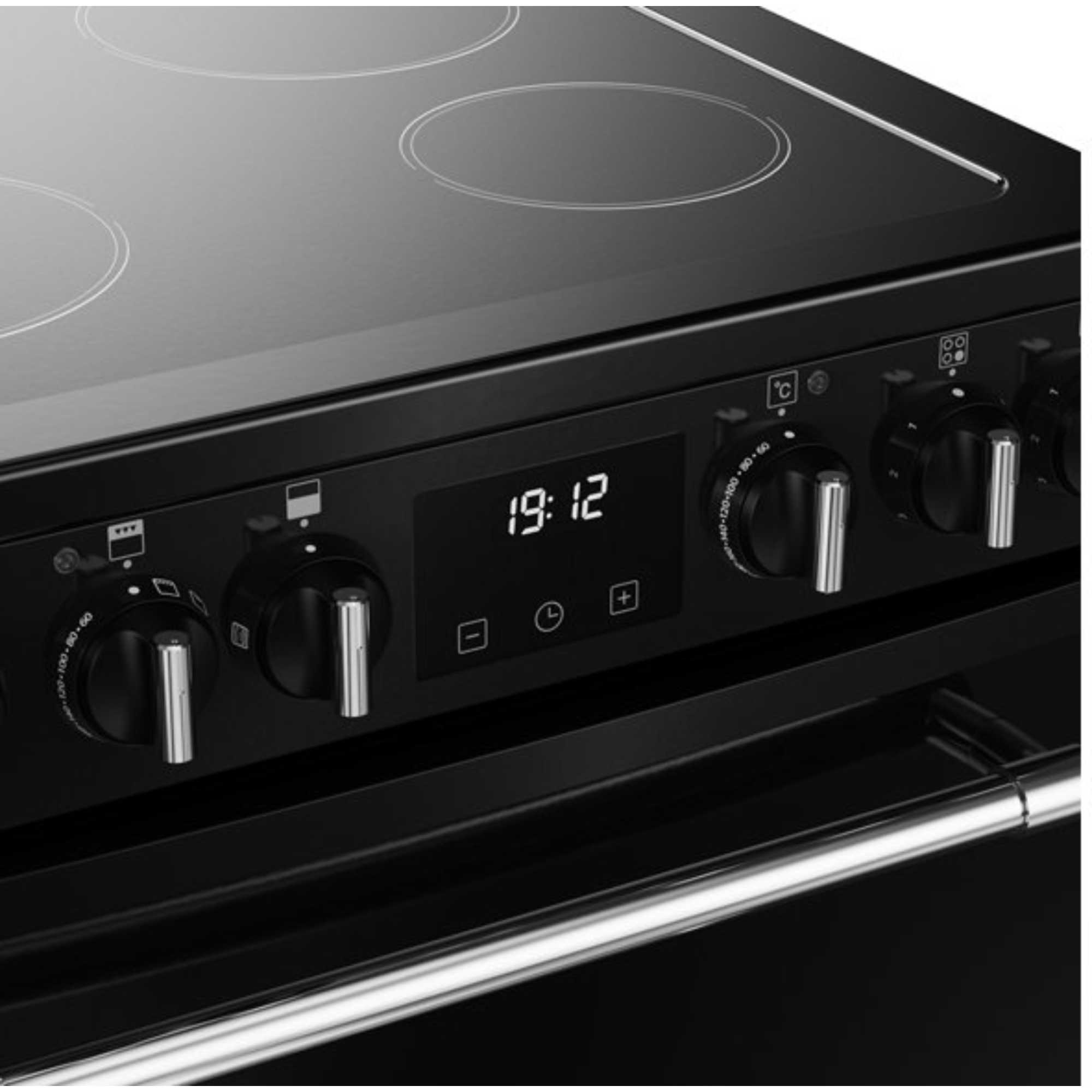 60cm Electric Double Oven Cooker - MRAFHOUSE60EBLK