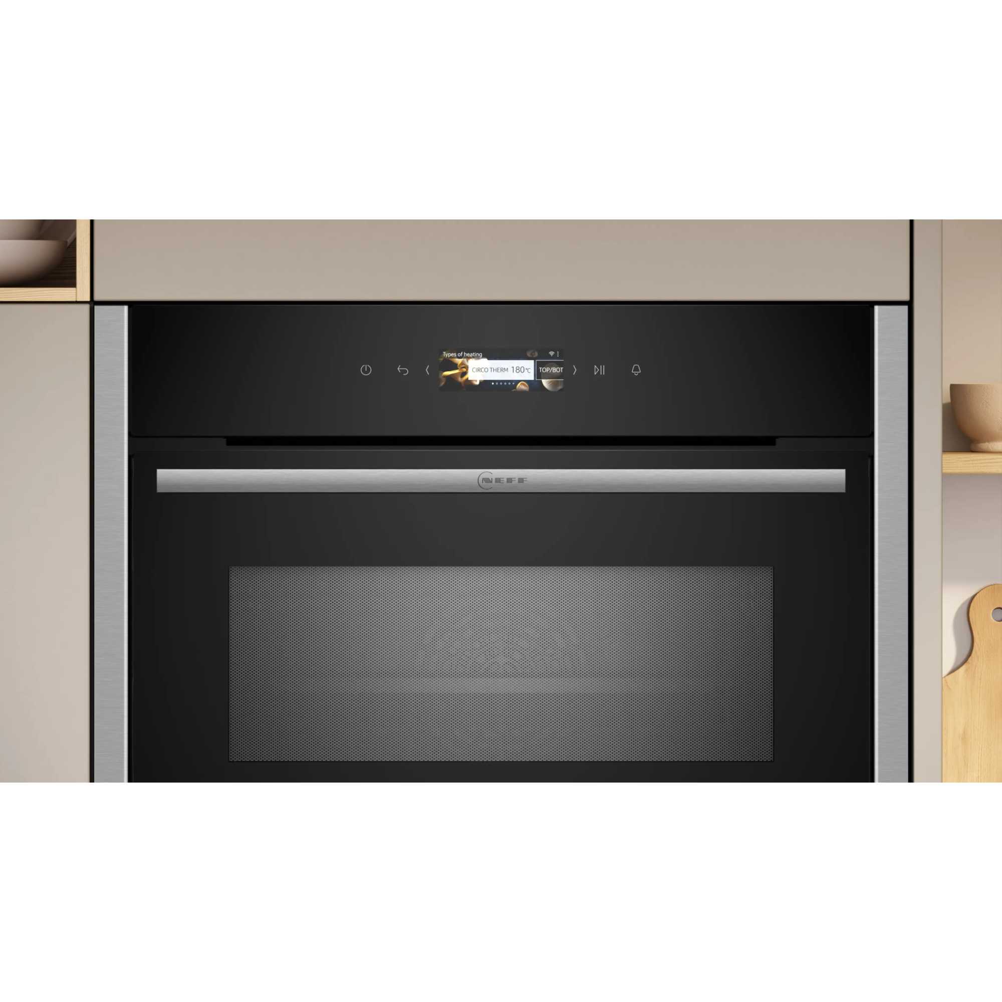 N 70 C24MR21N0B Built-In Compact Smart Single Oven with Microwave Function - Stainless Steel