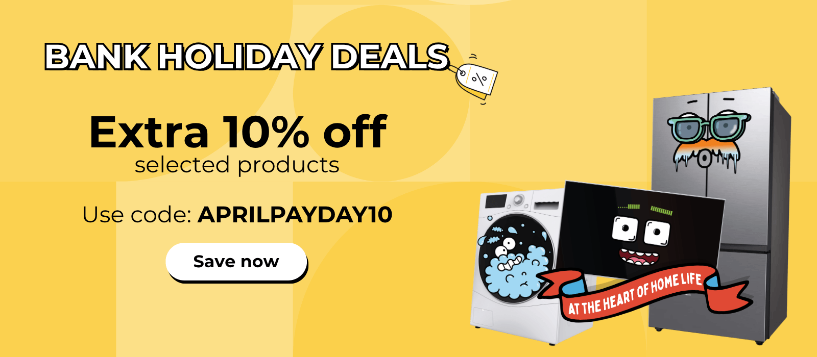 Extra 10% off selected products