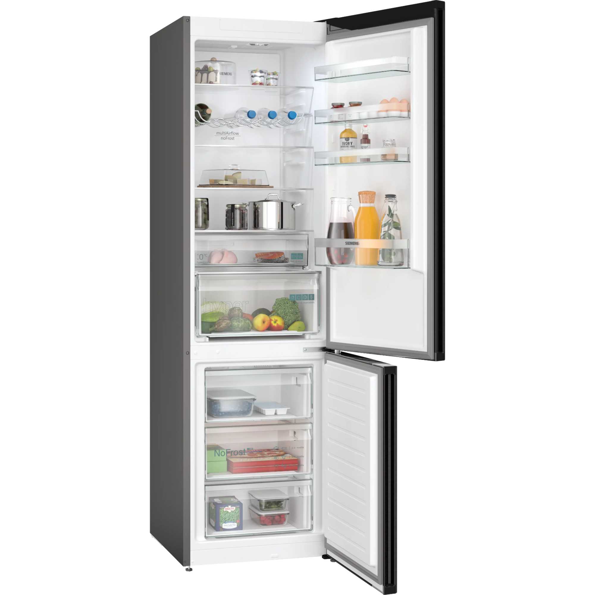 KG39NXXBF 363L Fridge Freezer Total noFrost - Black Steel
