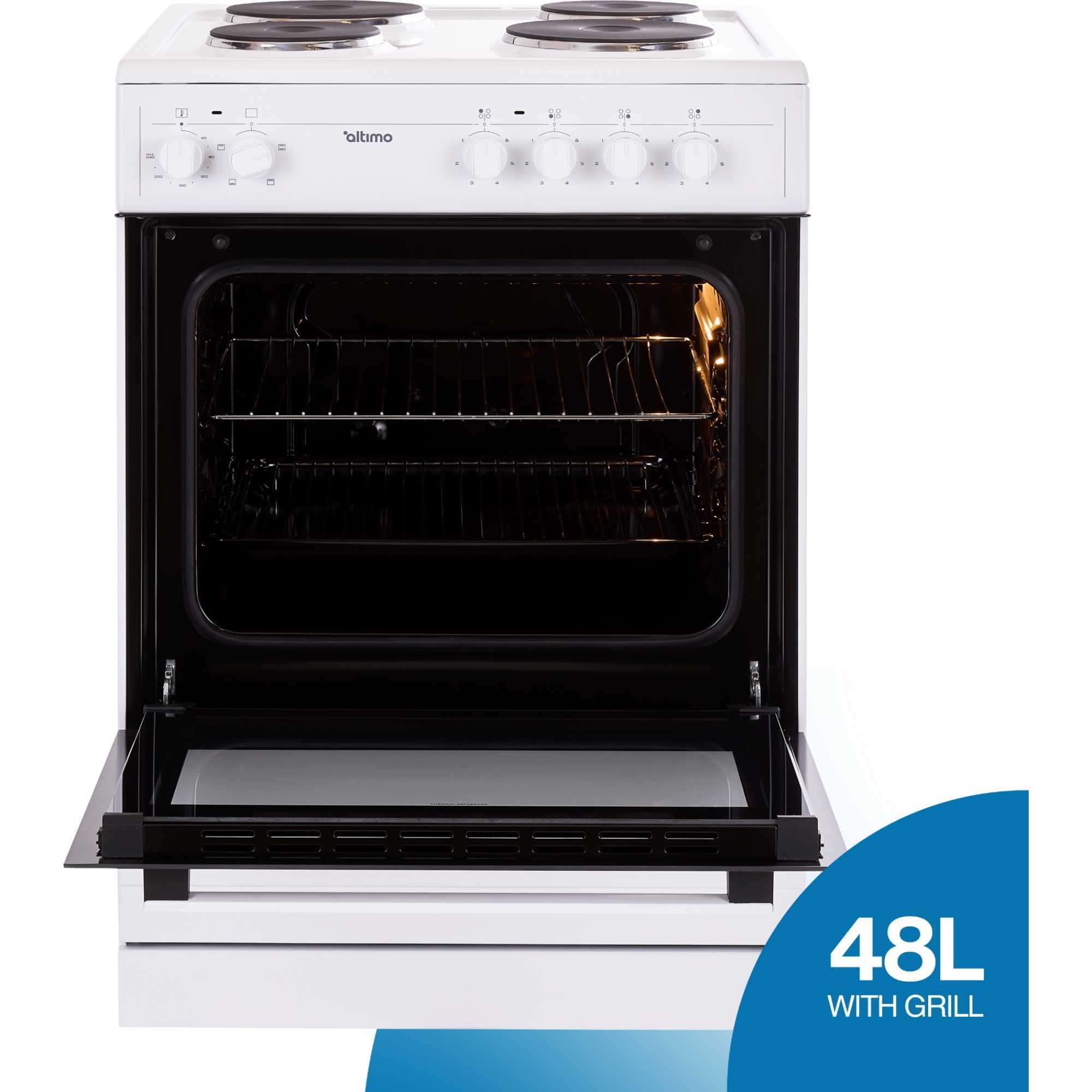 CESS602W 60cm Electric Single Cavity Cooker - White