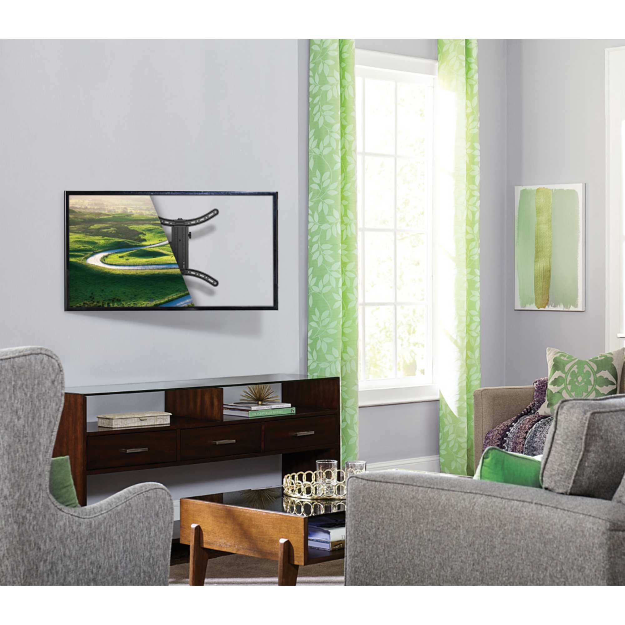 FMF418KIT VuePoint Full-motion TV Mount with 3m 4K HDMI Cable - Black