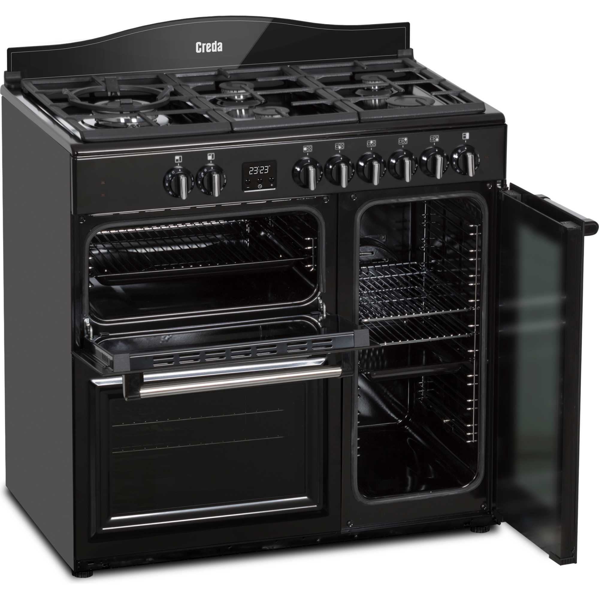 90cm Dual Fuel Range Cooker - C90RCDFTBL