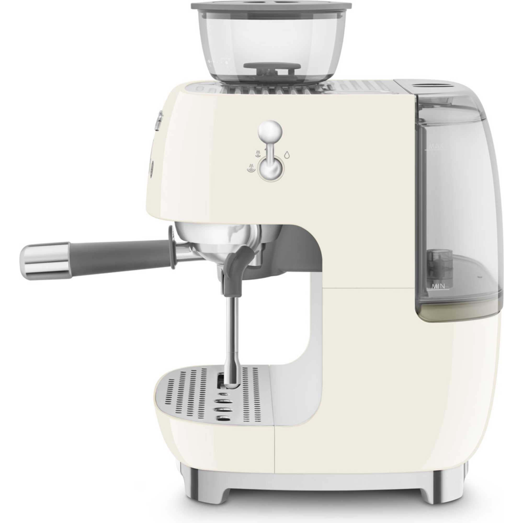 Smeg EGF03CRUK 50's Style Espresso Coffee Machine with Grinder - Cream