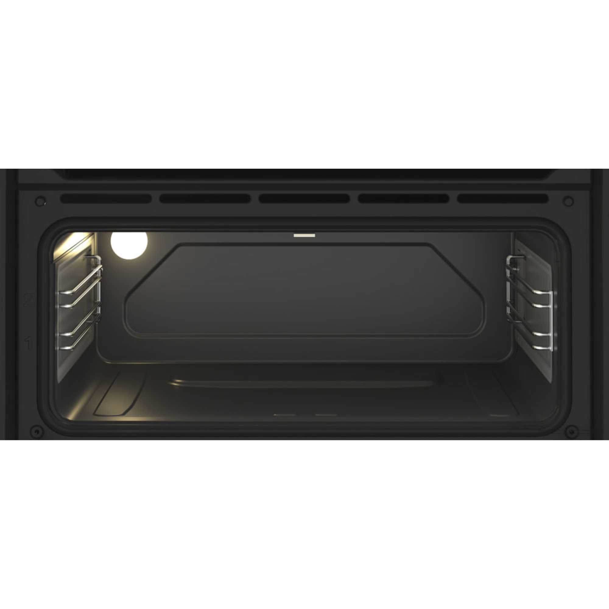 DIH 82G1A B 89cm Built-In Double Fan Oven - Black