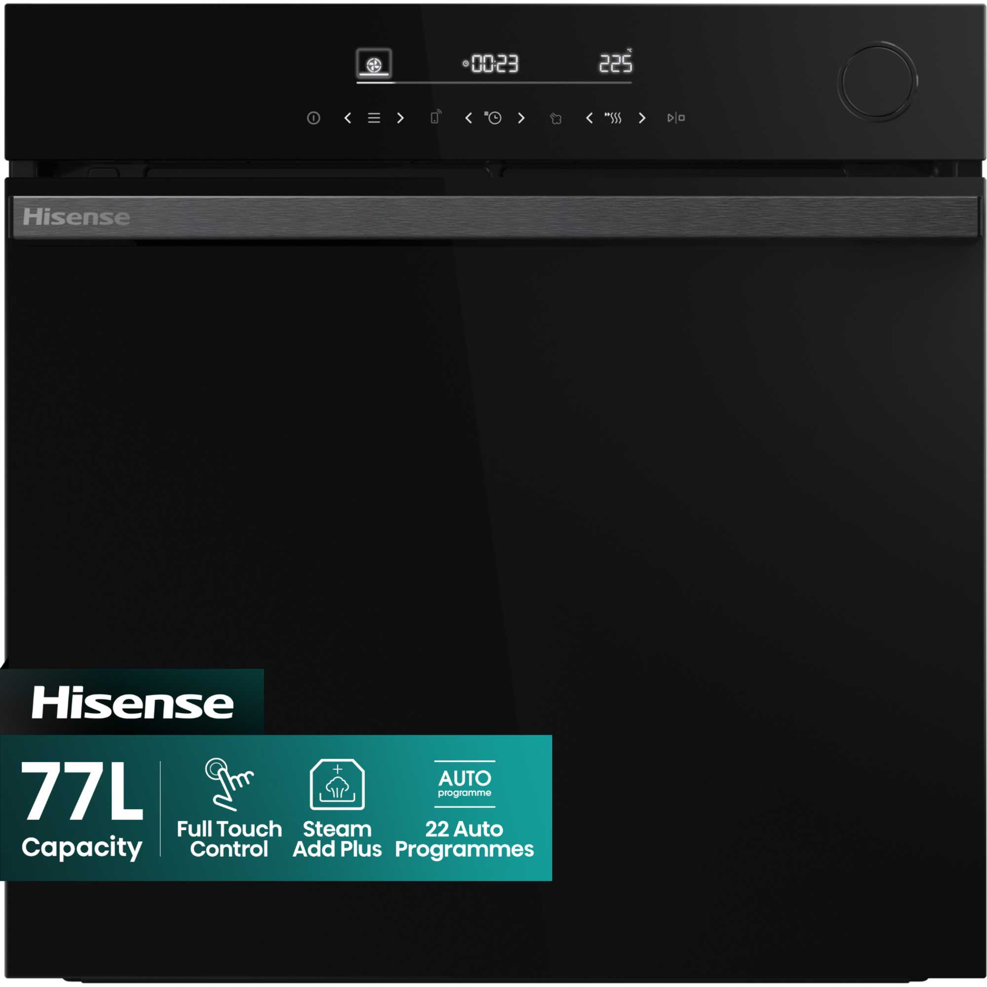 BSA66346PDBGUK Hi6 BlackLine Built-In Single Oven - Black