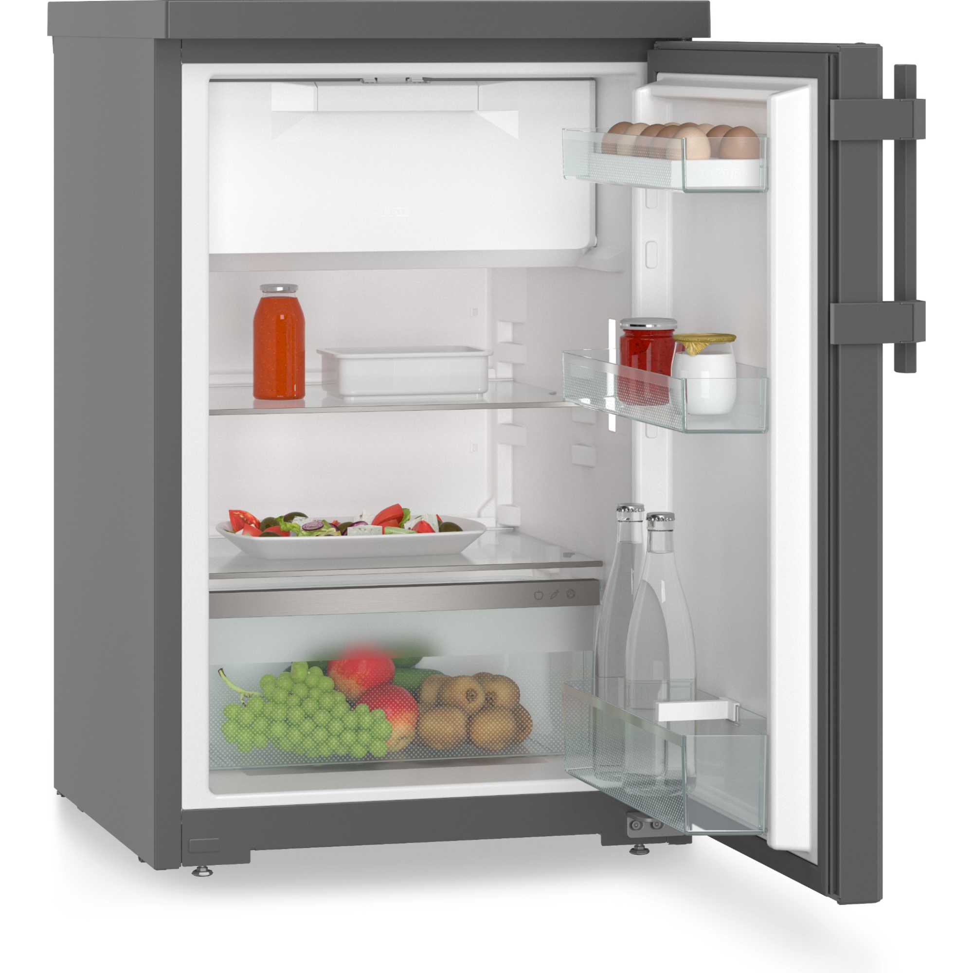RDGD 1401 Pure SuperCool Under Counter Fridge with Ice Box - Dark Grey