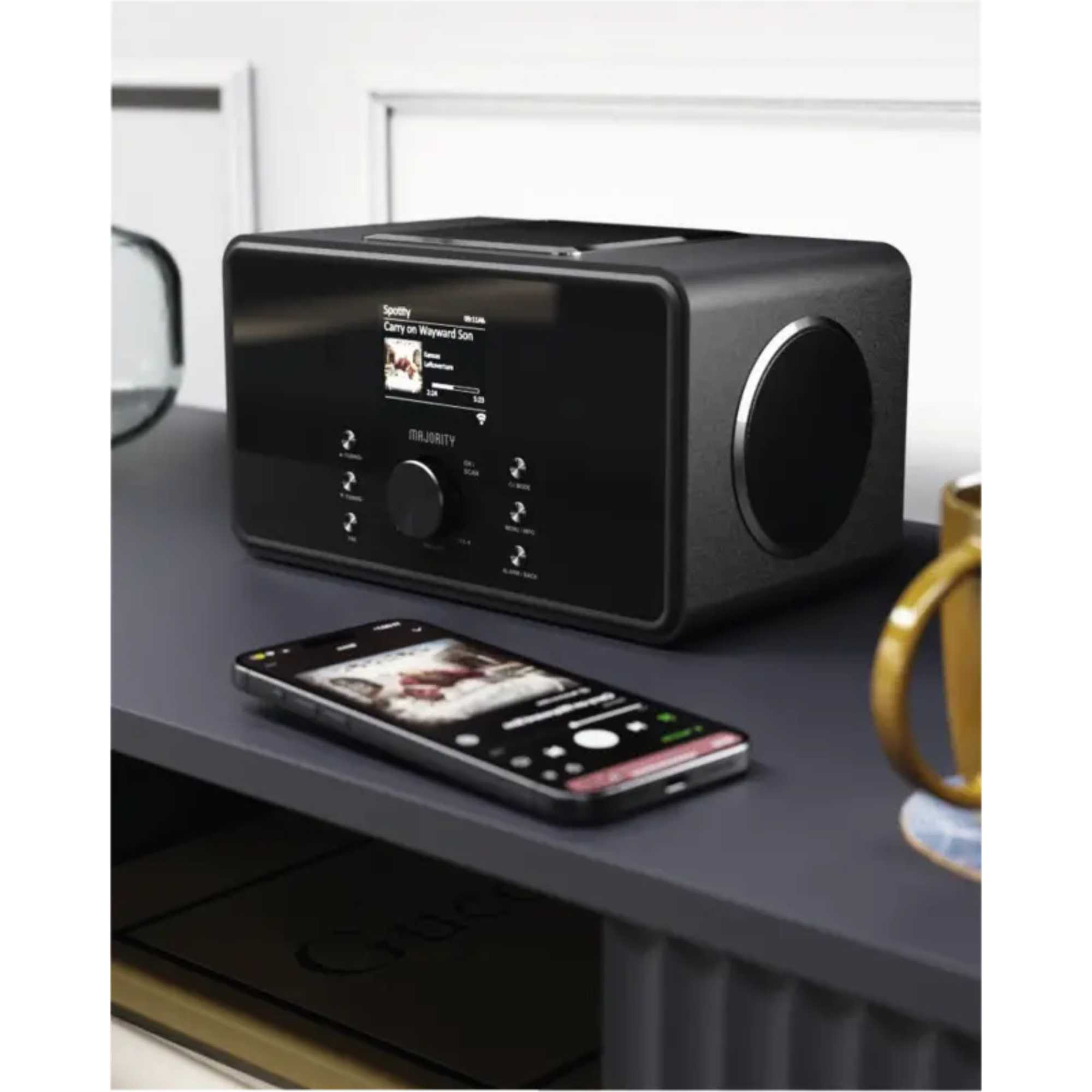 Bard Internet Radio Music System with DAB+/FM and Bluetooth - Black