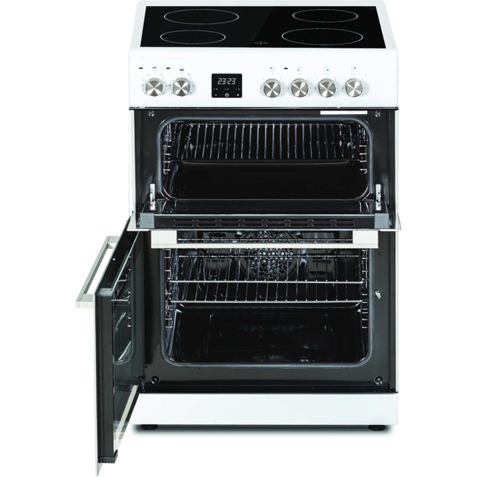 C60CDOW 60cm Double Oven Ceramic Cooker - White