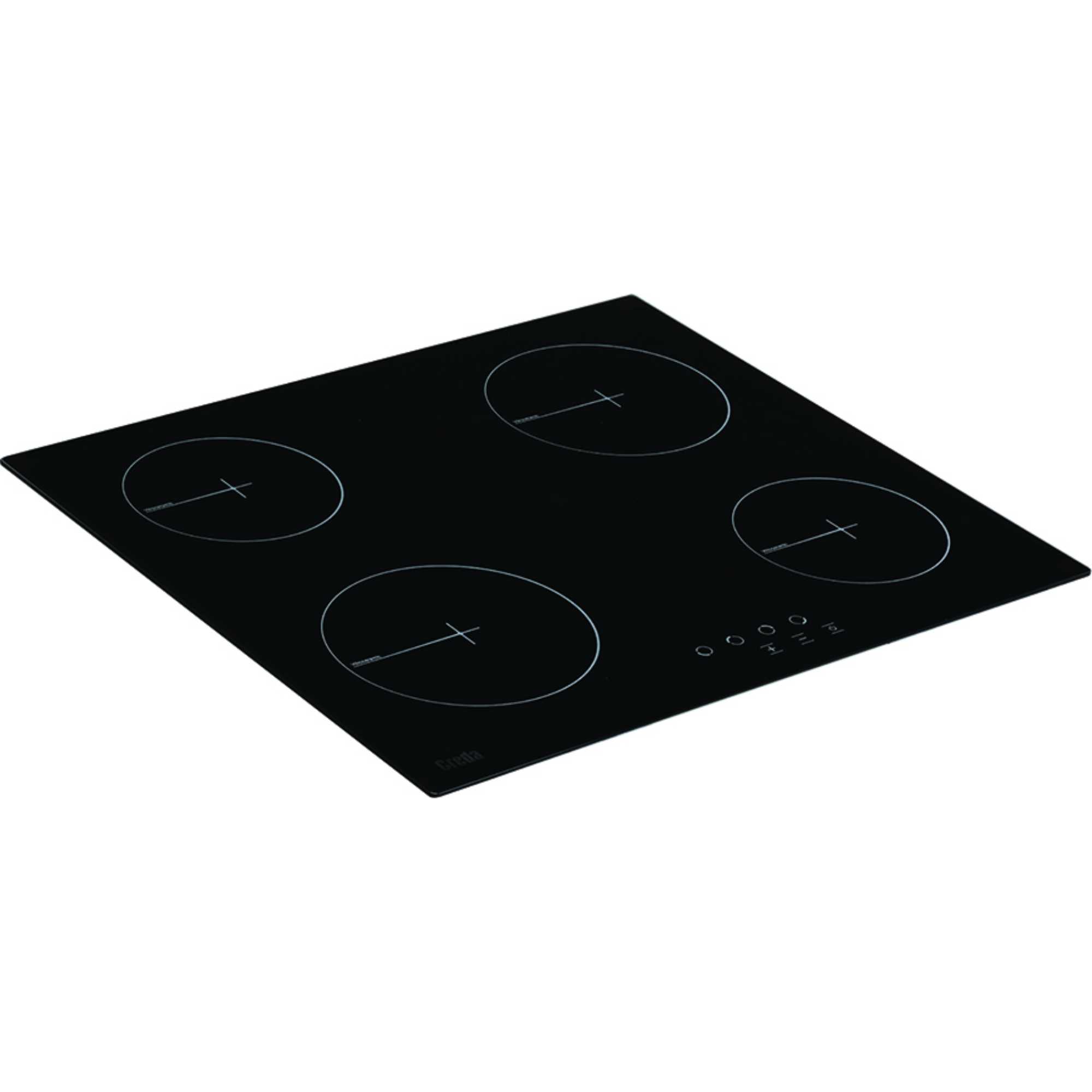 C60CTC 60cm 4 Zone Ceramic Hob - Black Glass
