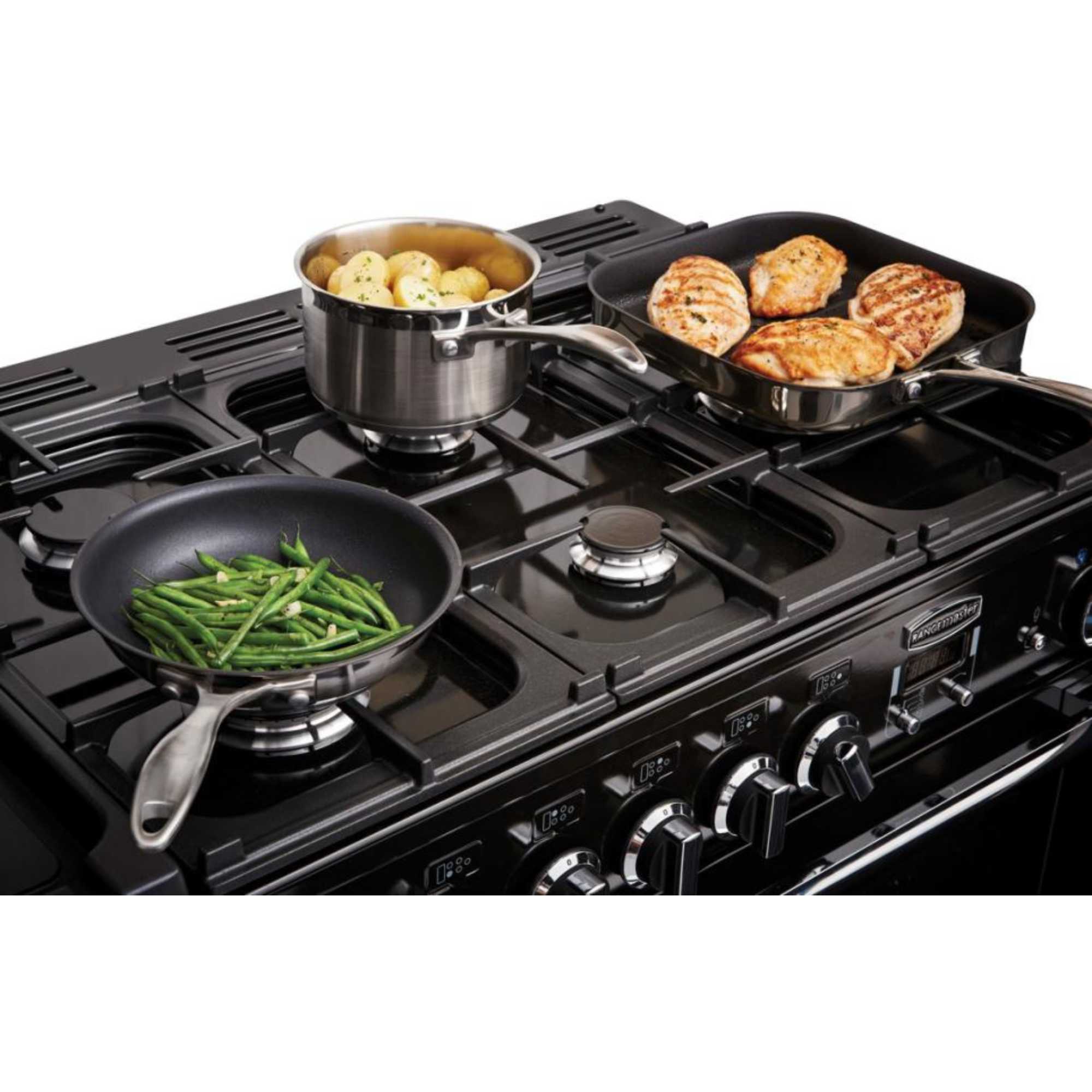 Professional Deluxe 100 100cm Dual Fuel Range Cooker - PDL100DFFSL/C