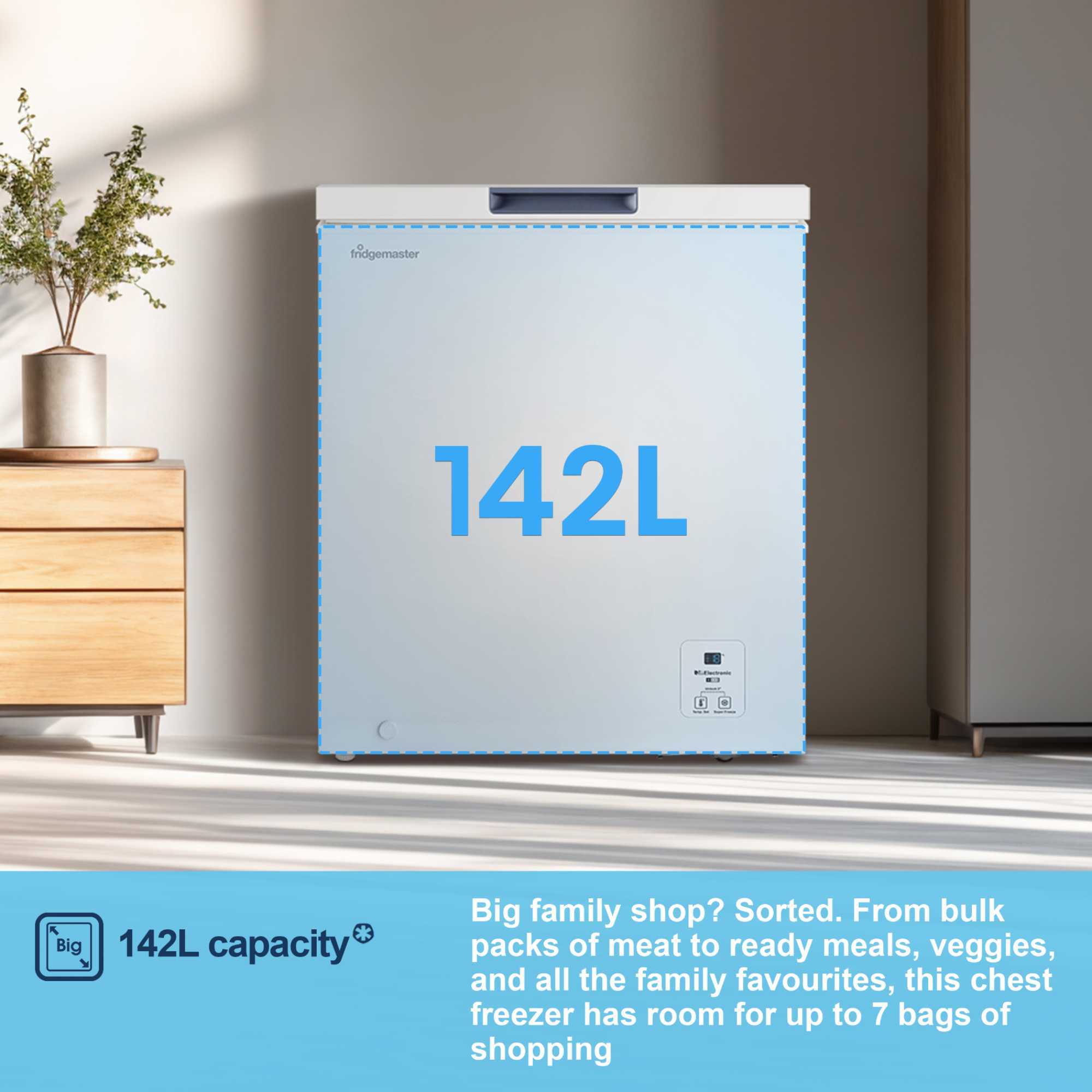 MCF142E Chest Freezer with Winter Guard Technology