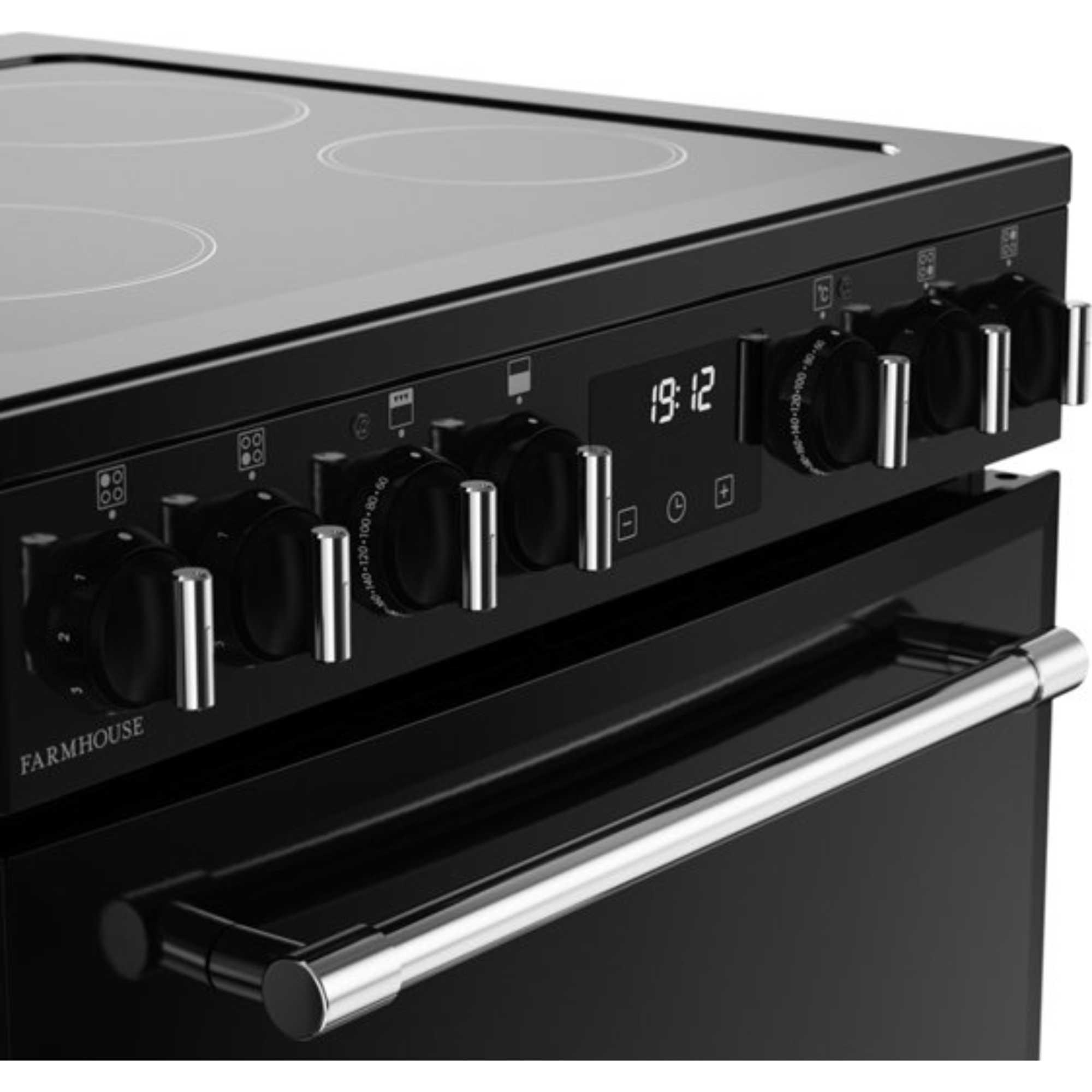 60cm Electric Double Oven Cooker - MRAFHOUSE60EBLK