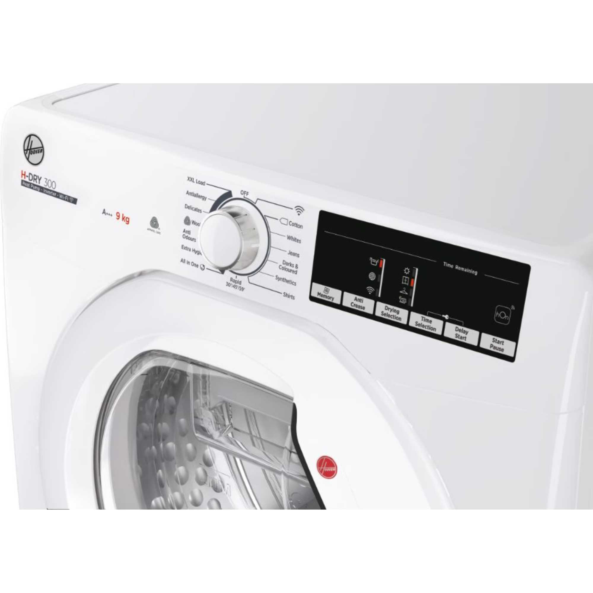 HLE H9A3TE-80/N 9kg Heat Pump Smart Tumble Dryer - White