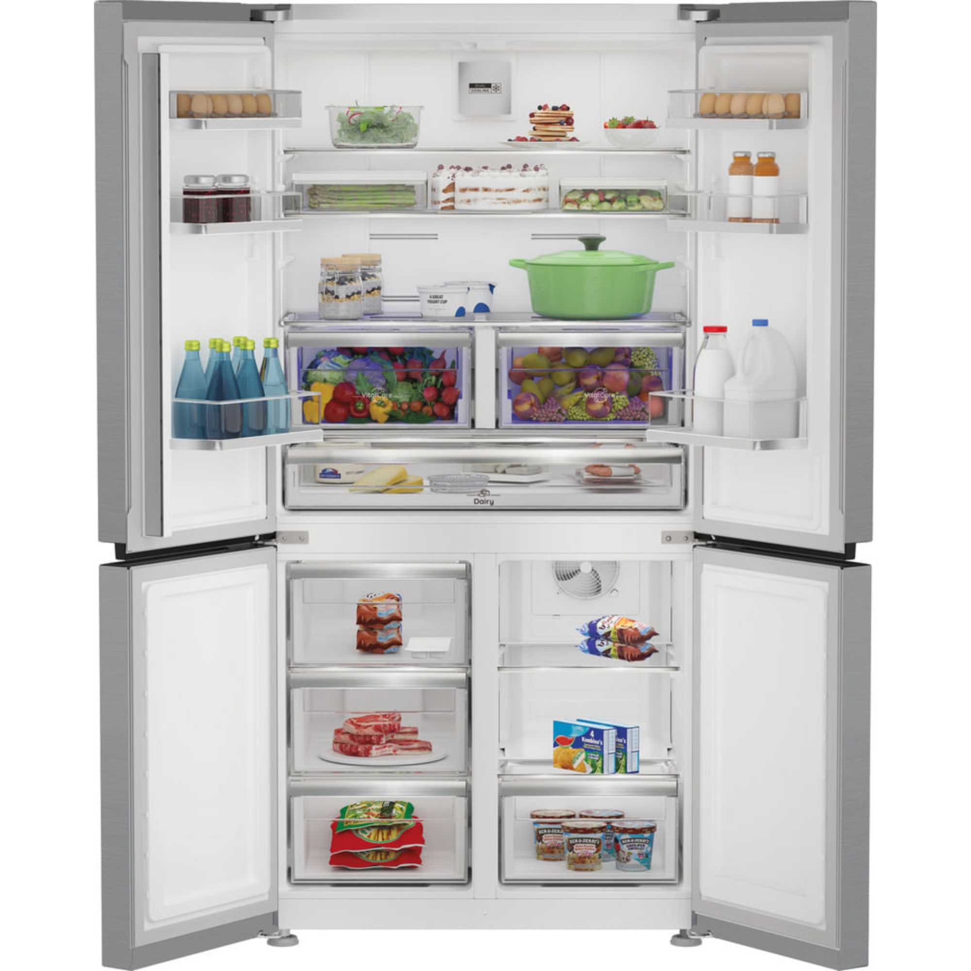 American Style Fridge Freezer 60/40 Dual No Frost - Inox - HPGF 6544 X4UK