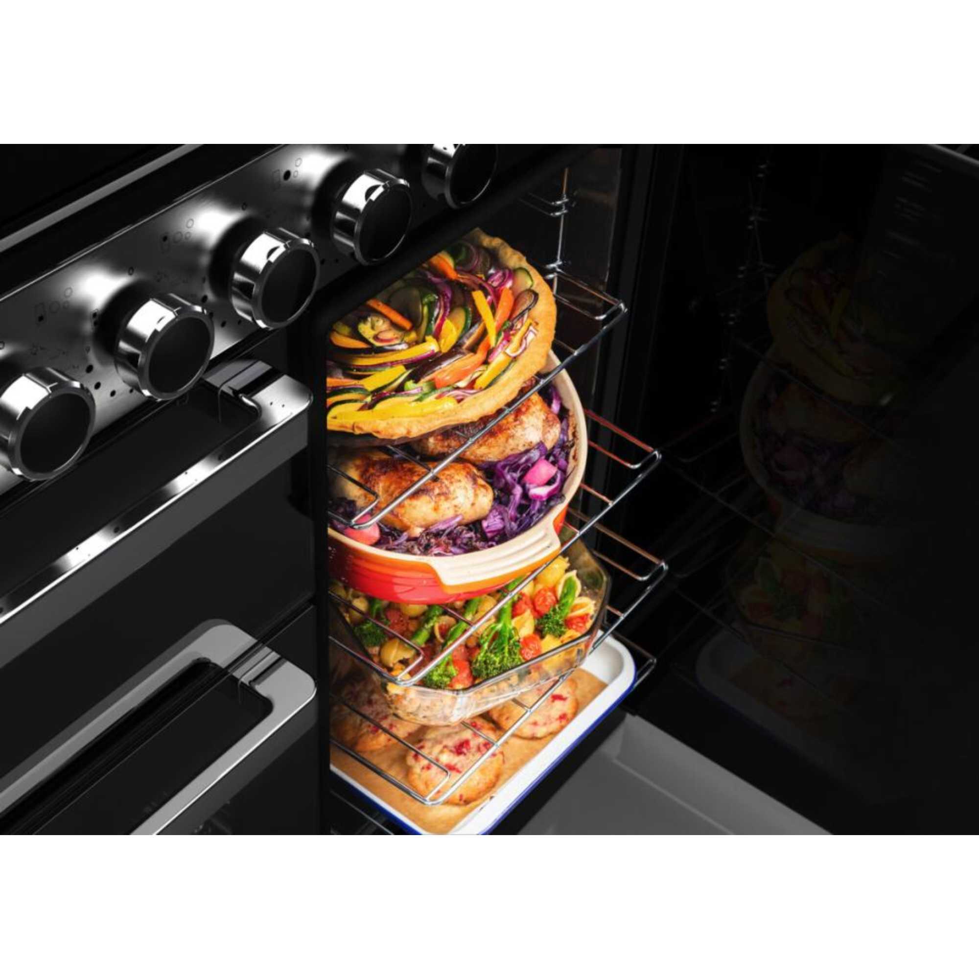 Edge Deluxe 90 90cm Electric Range Cooker - EDDL90EIGBLK/CM1