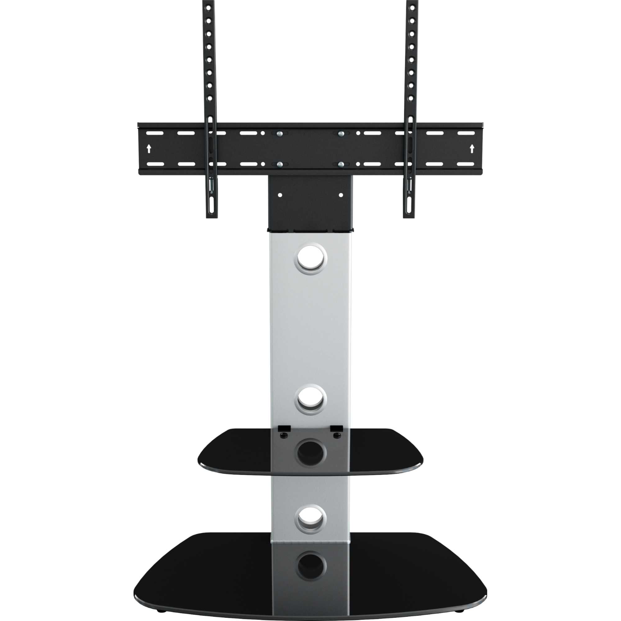 FSL700LUCS Lucerne 70cm TV Stand - Black Glass