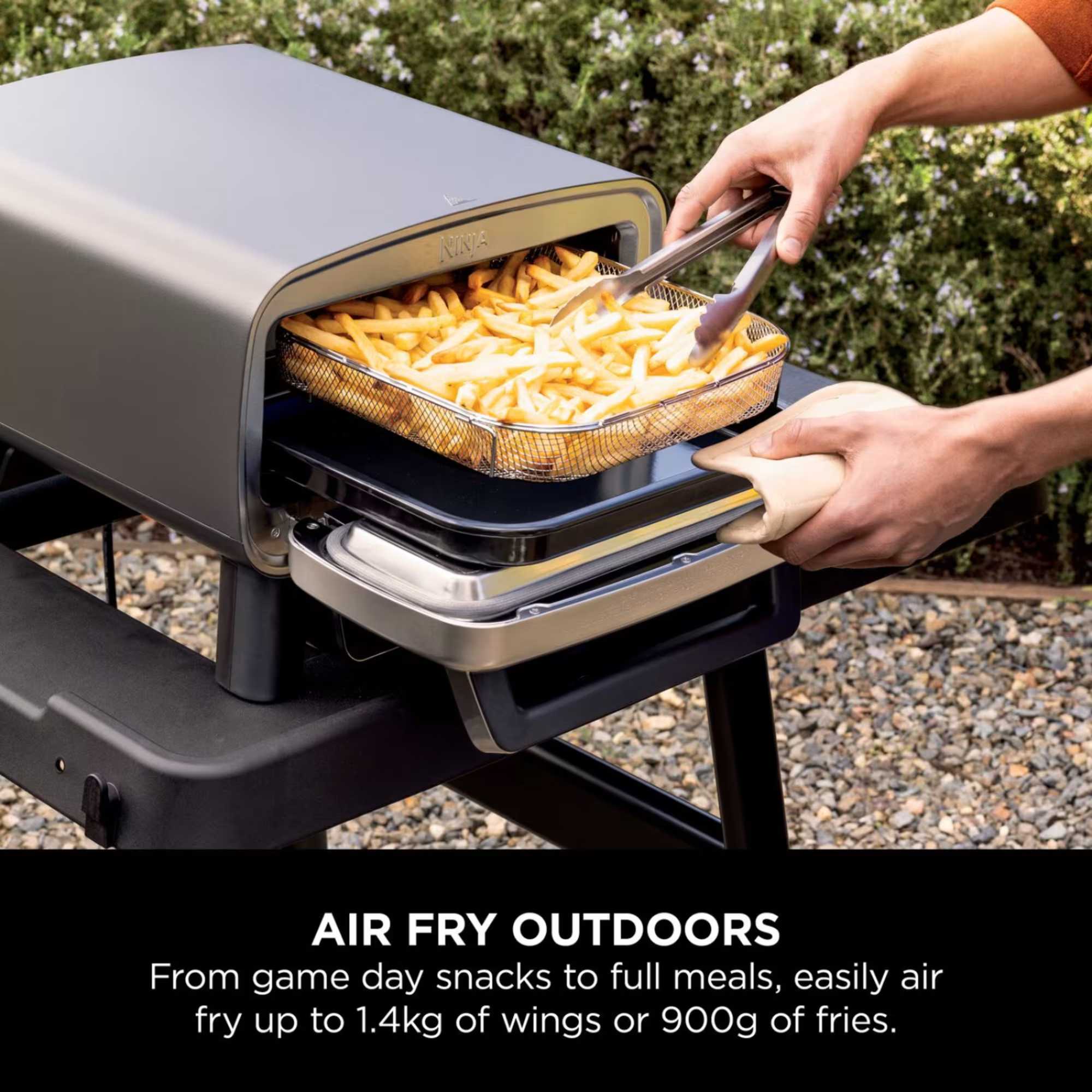 MO201UK Artisan Electric Outdoor Pizza Oven & Air Fryer - Grey
