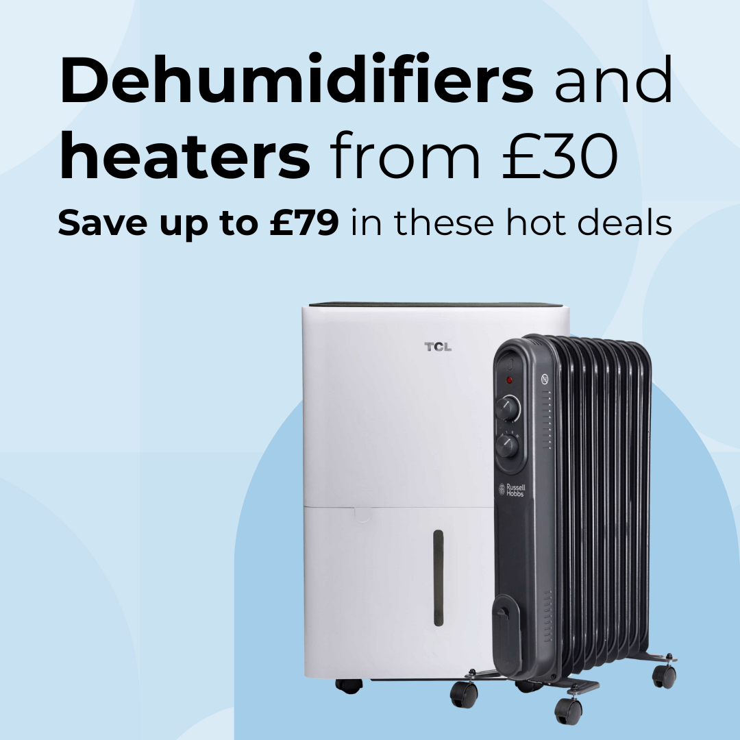Dehumidifiers and heaters from only £30
