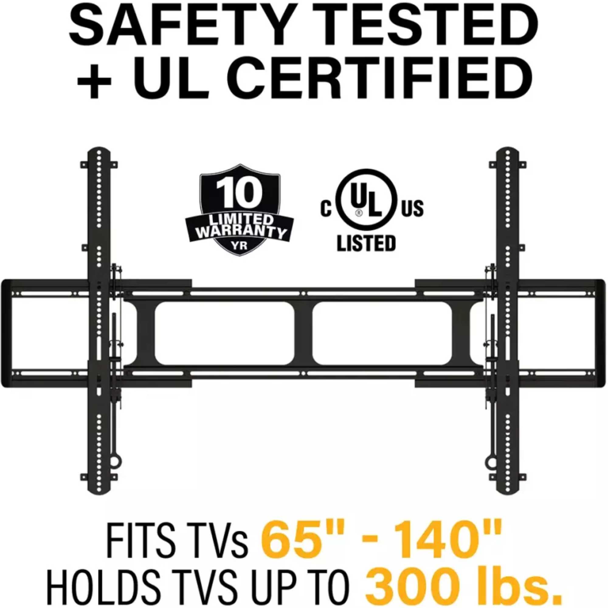 VXL7-B2 Super Slim Fixed Position TV Wall Mount for TVs 65" - 140"