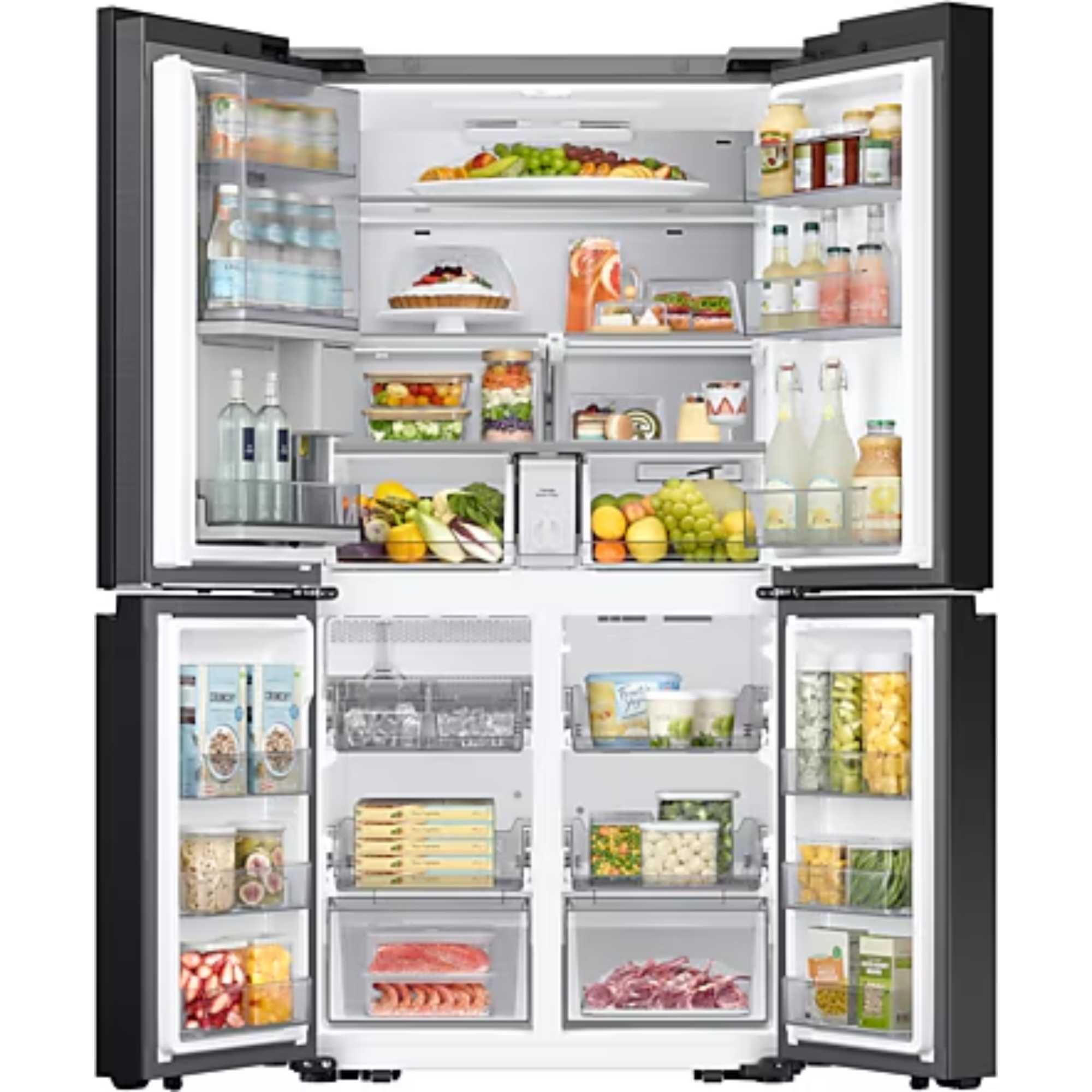 RF65DB970E22EU 645l Total No Frost American Fridge Freezer - Black