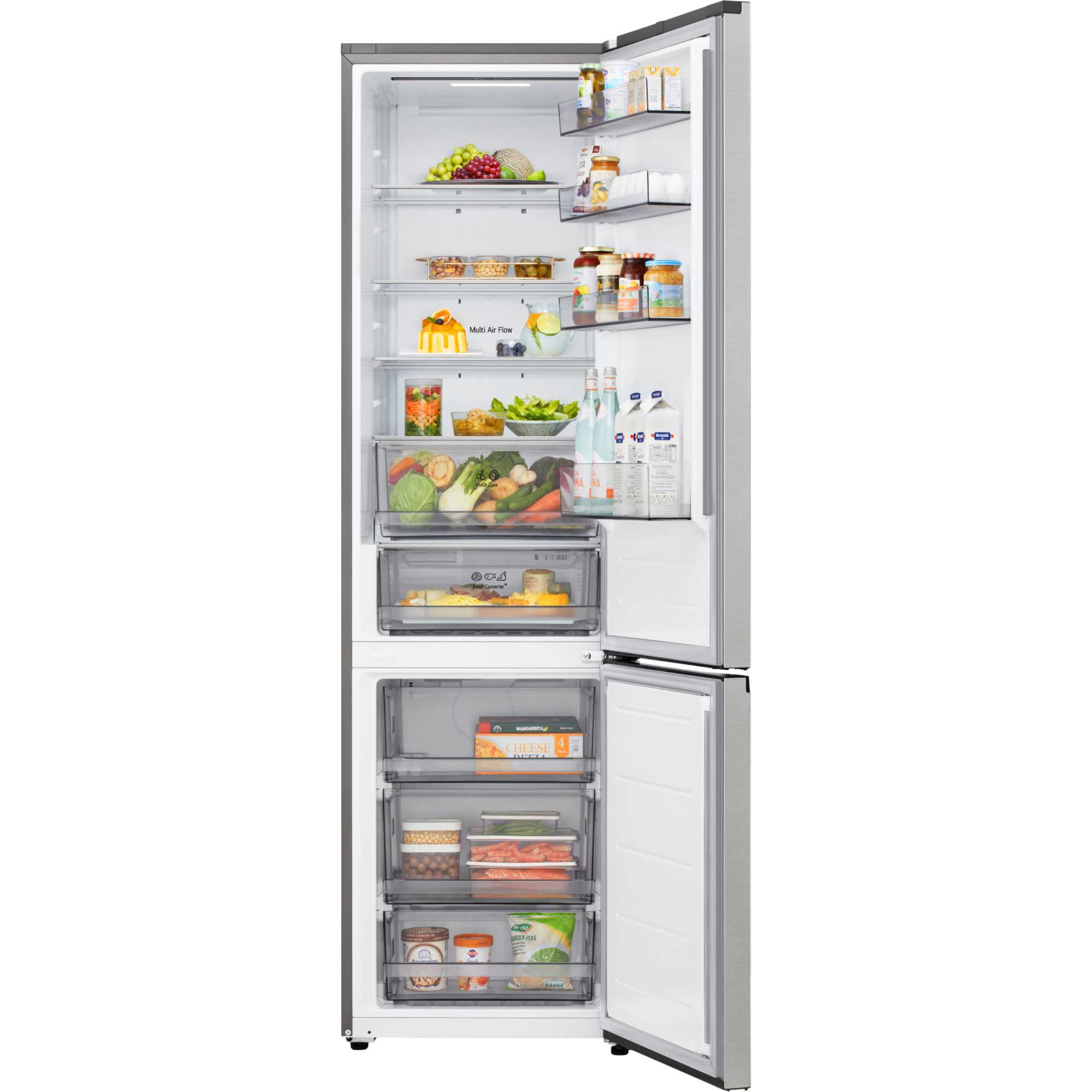 GBBSJ2CCPY Total No Frost Fridge Freezer - Prime Silver
