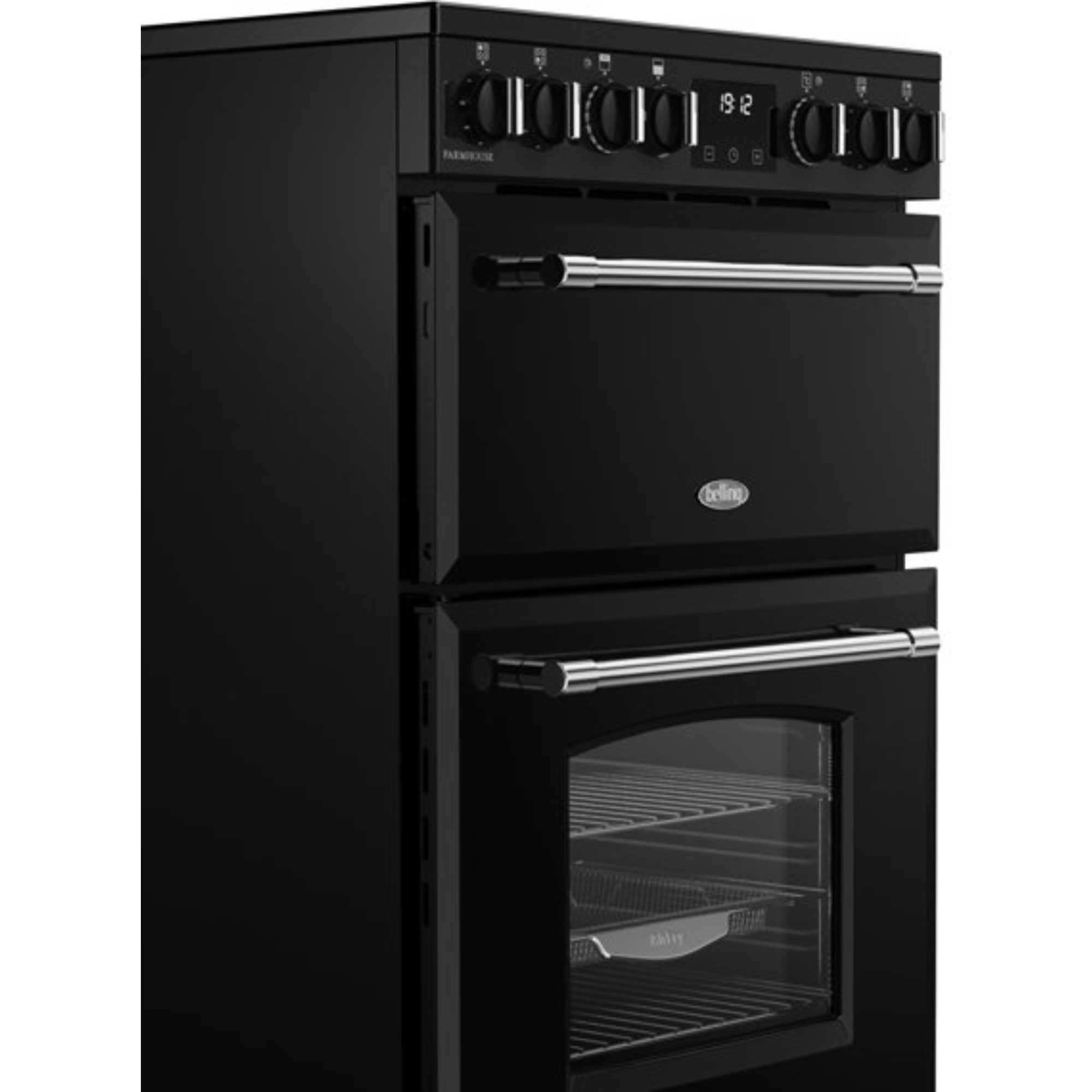 60cm Electric Double Oven Cooker - MRAFHOUSE60EBLK