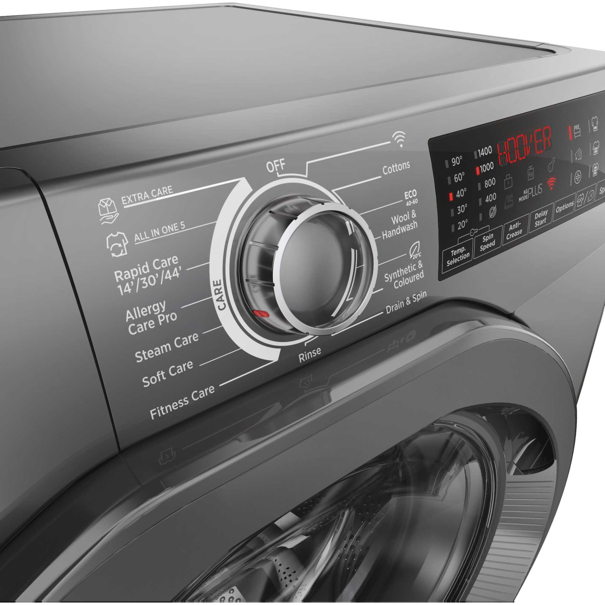 H3WPS486TMRR6-80 H-Wash 350 8kg 1400RPM Smart Washing Machine - Graphite