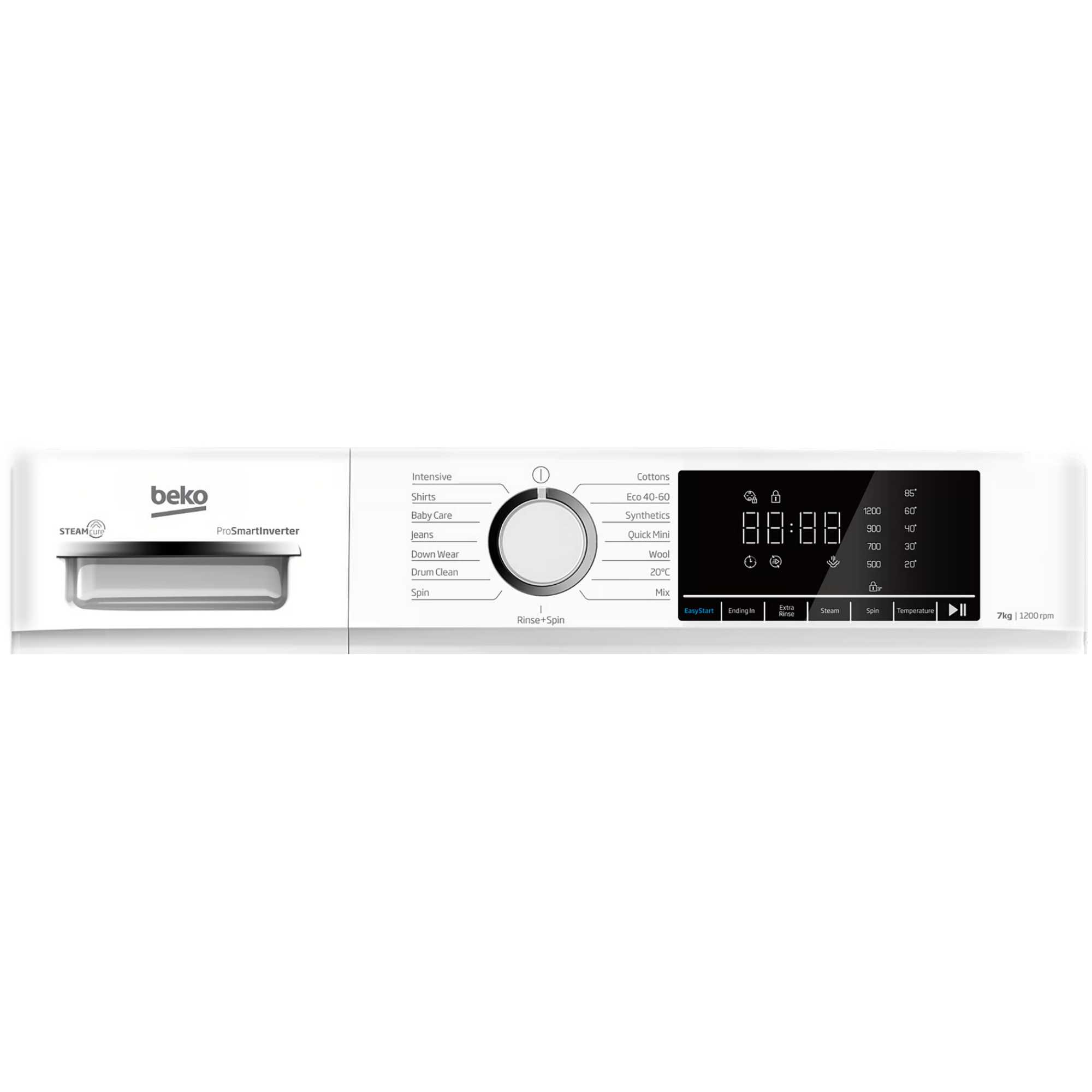 7kg 1200rpm Spin Washing Machine - BWC7121W