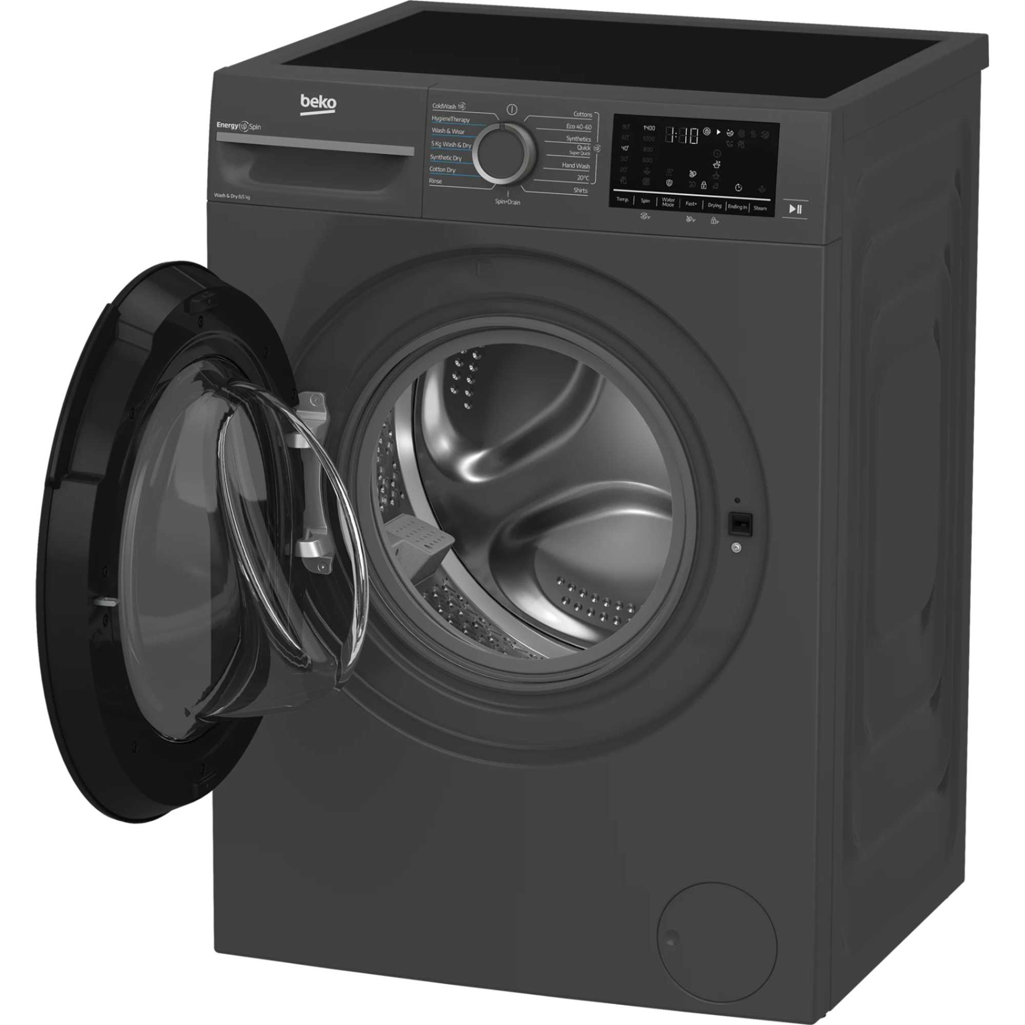 BM3DT68342B 8kg Wash 5kg Dry Washer Dryer with EnergySpin - Black