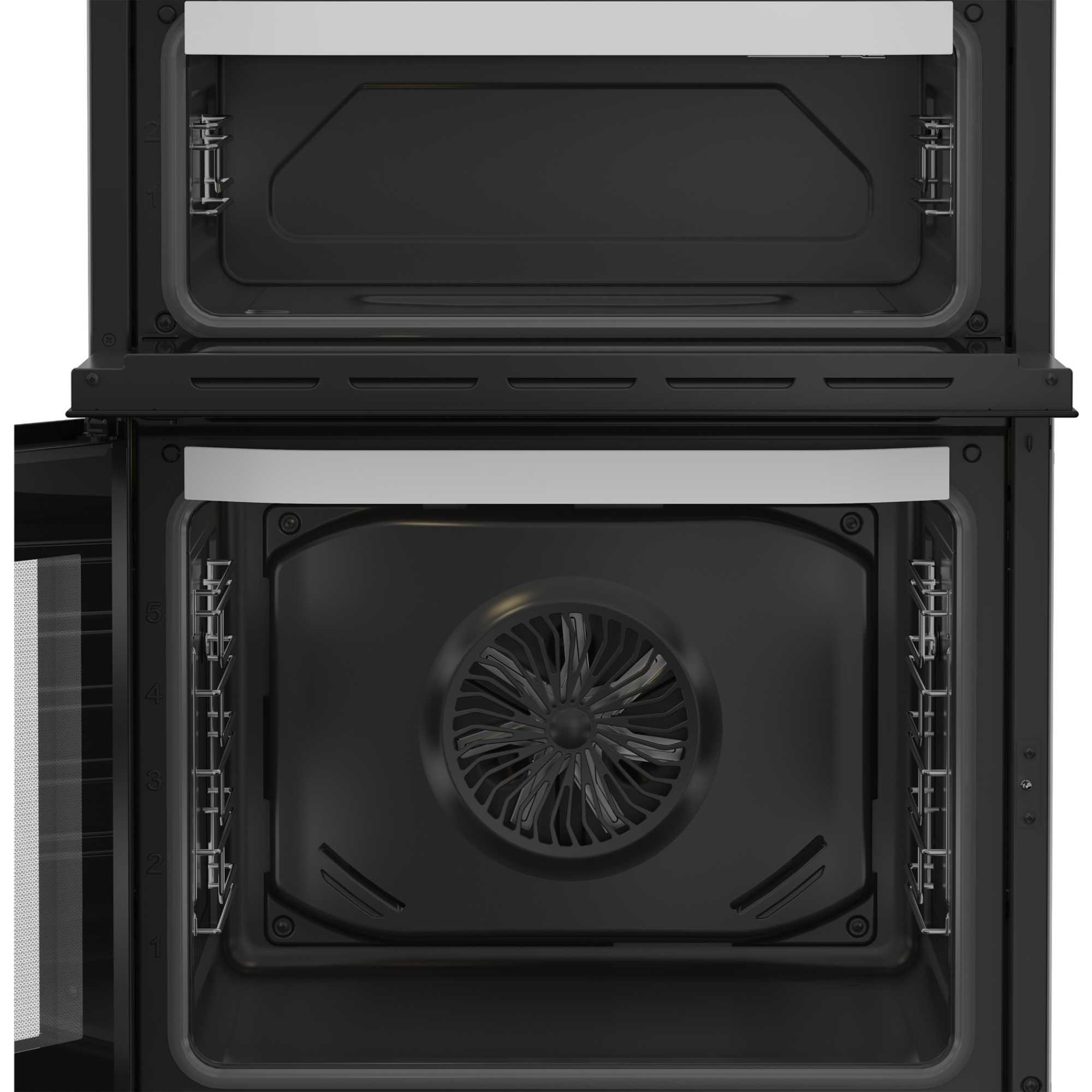 HDE6VDW 60cm Electric Double Cooker with Multiflow - White