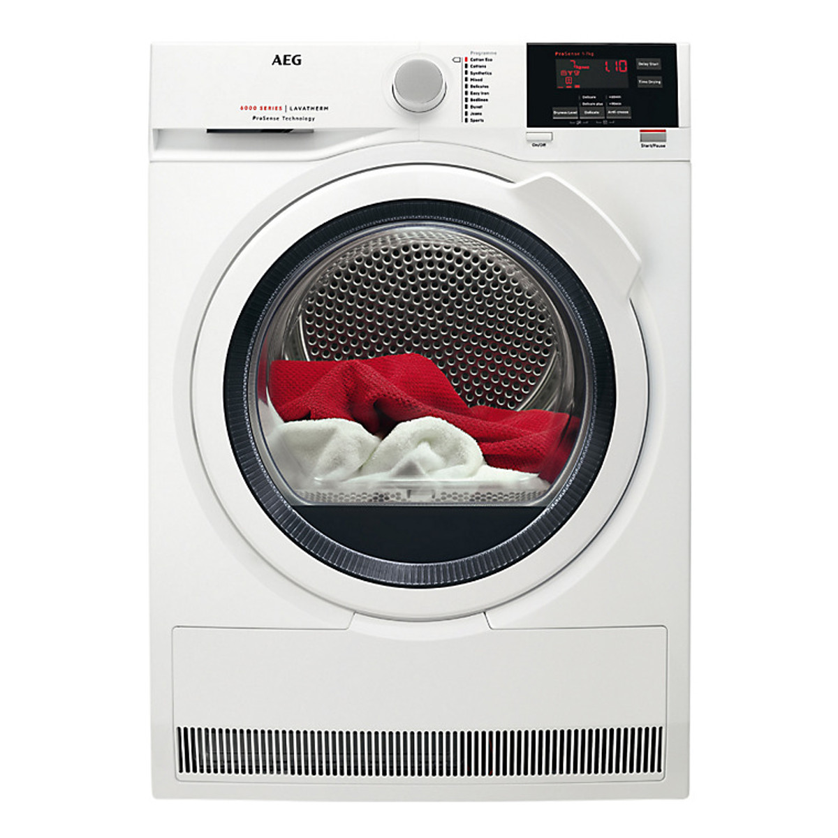 T6DBG721N Condenser Tumble Dryer with 7Kg Capacity and Delay in White