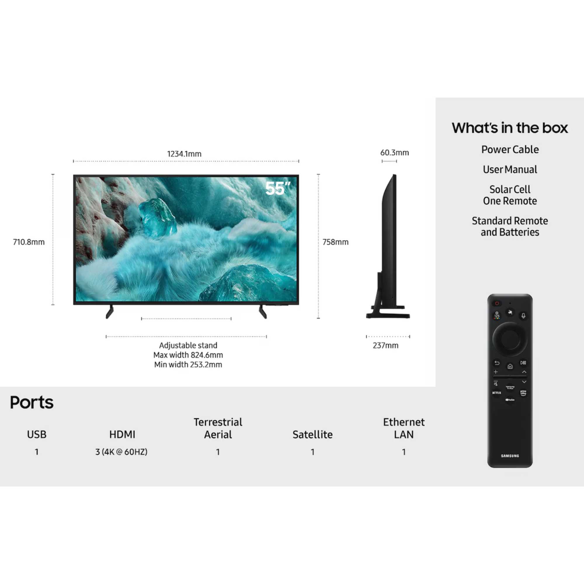 Q7F2 55" QLED 4K Vision AI Smart TV - QE55Q7F2