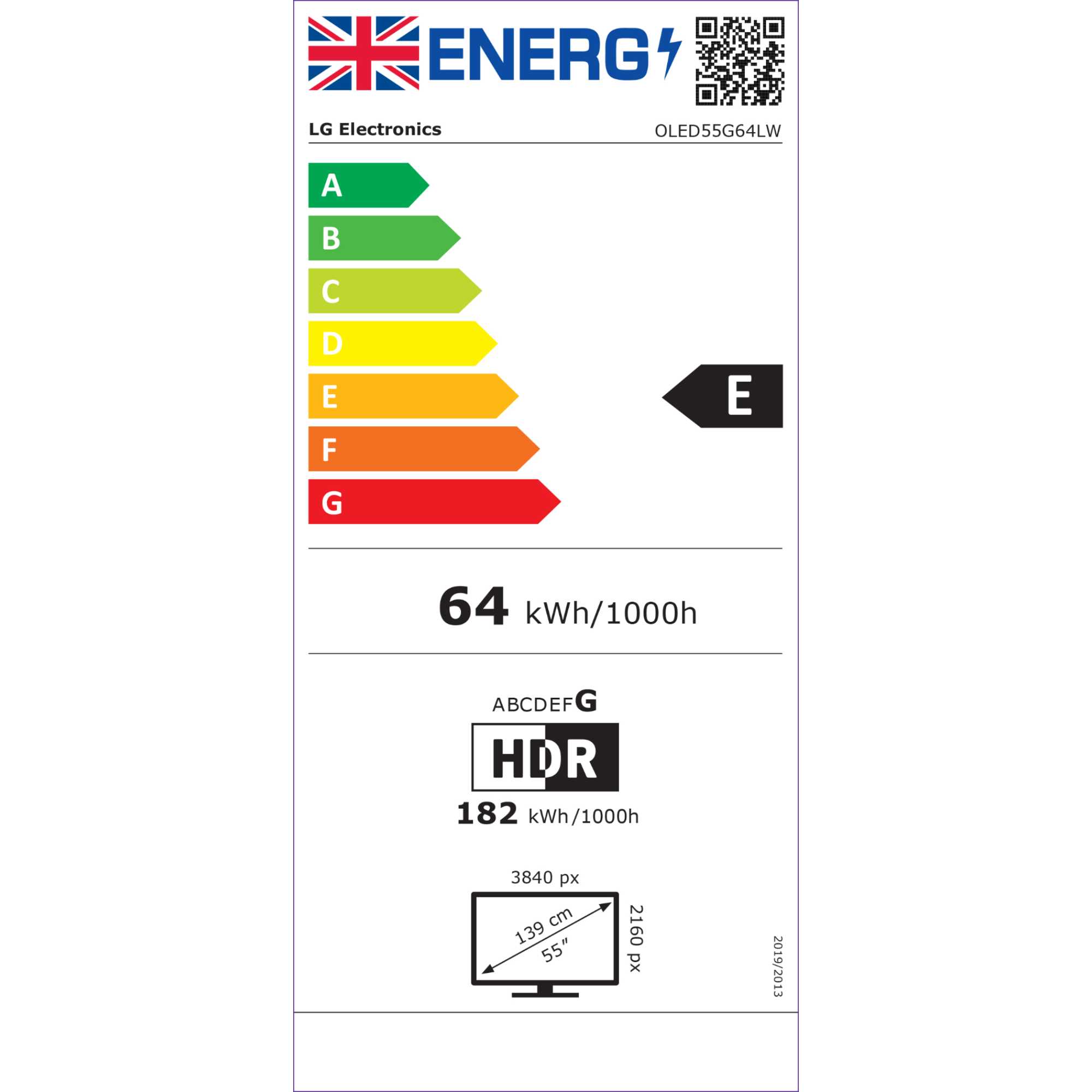 G64 Evo AI 55" 4K Ultra HD OLED 120Hz Smart TV - OLED55G64LW