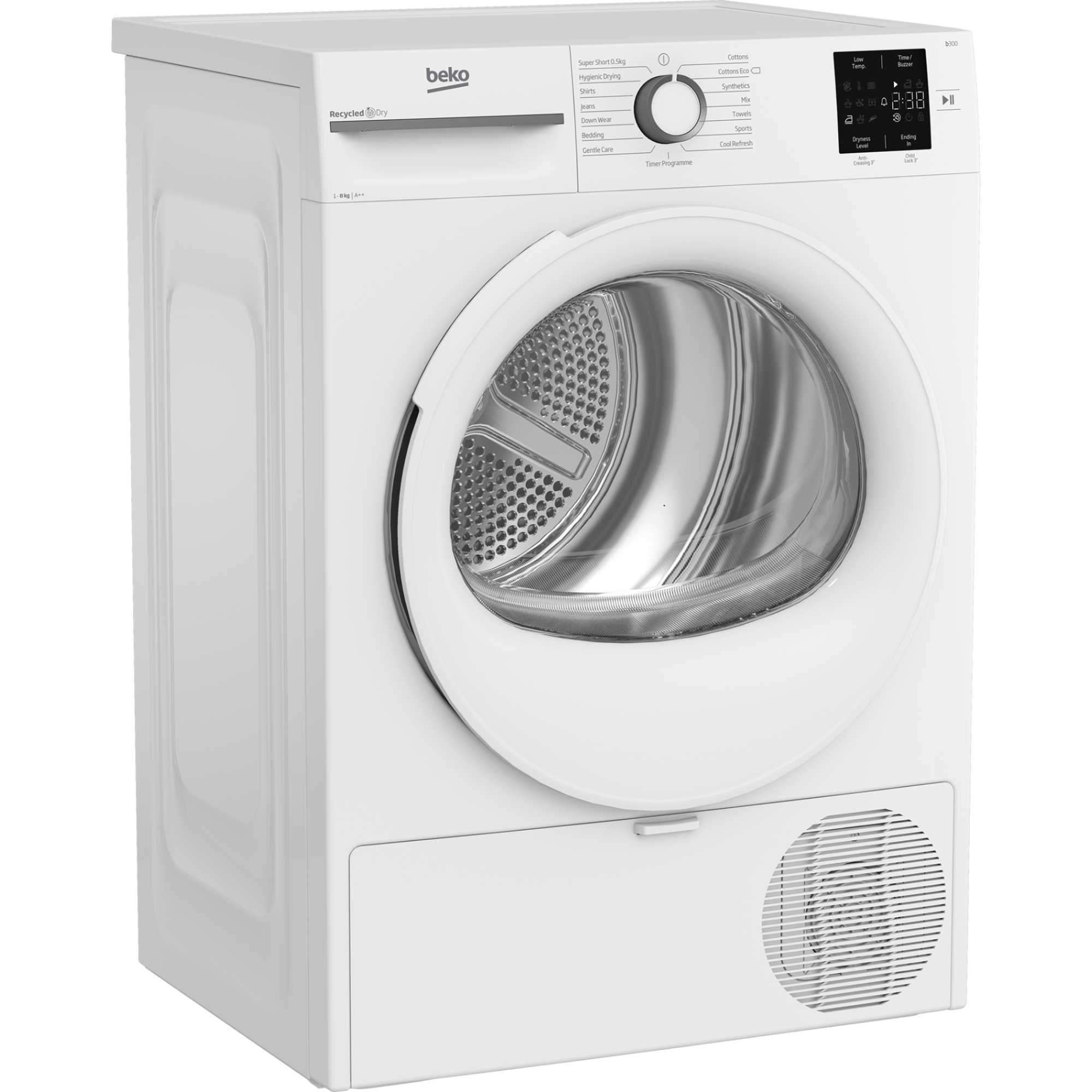 8kg Heat Pump Tumble Dryer - BMN3T3823W