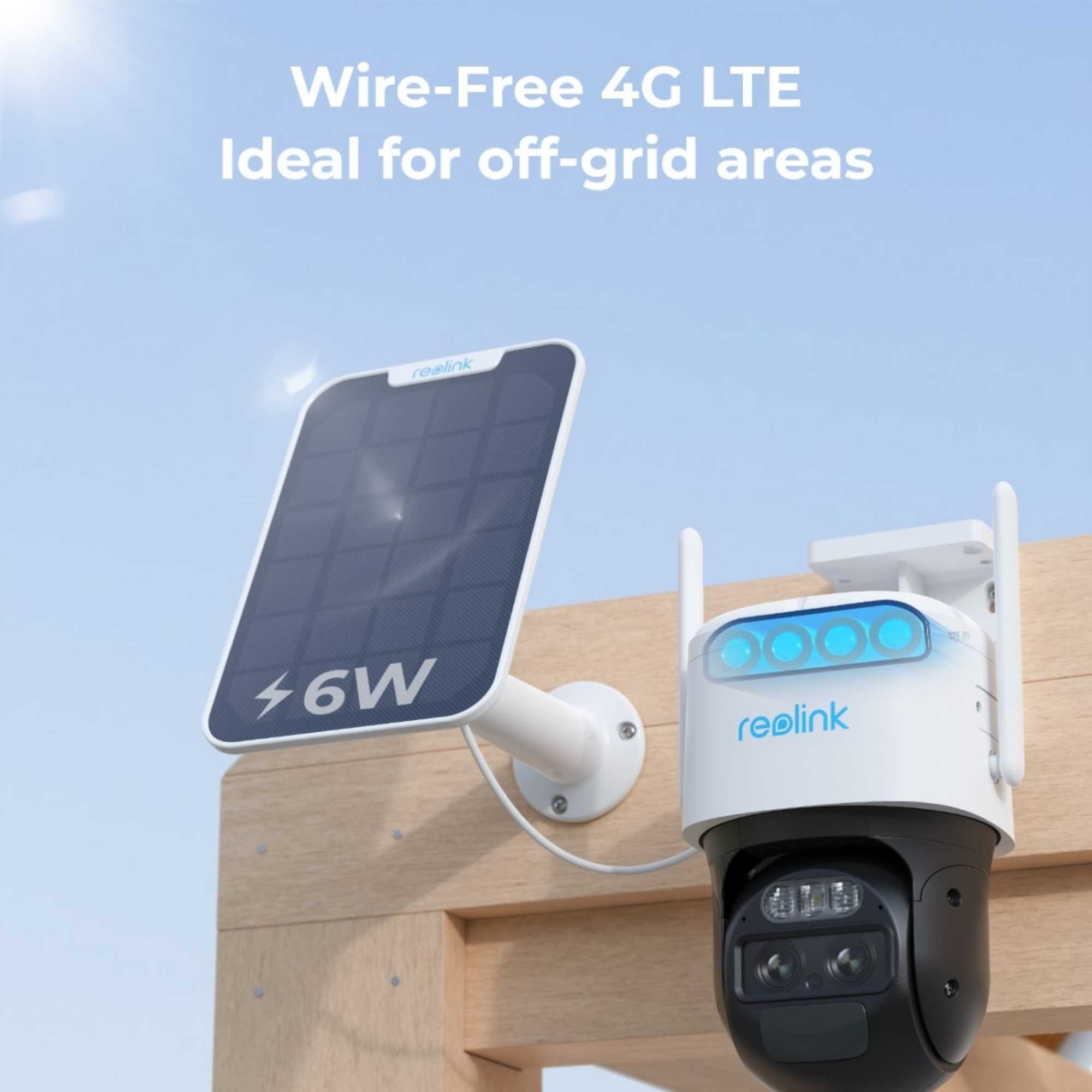 Advantage Series G770 4K PTZ Battery 4G LTE Security Camera + Solar + 64GB