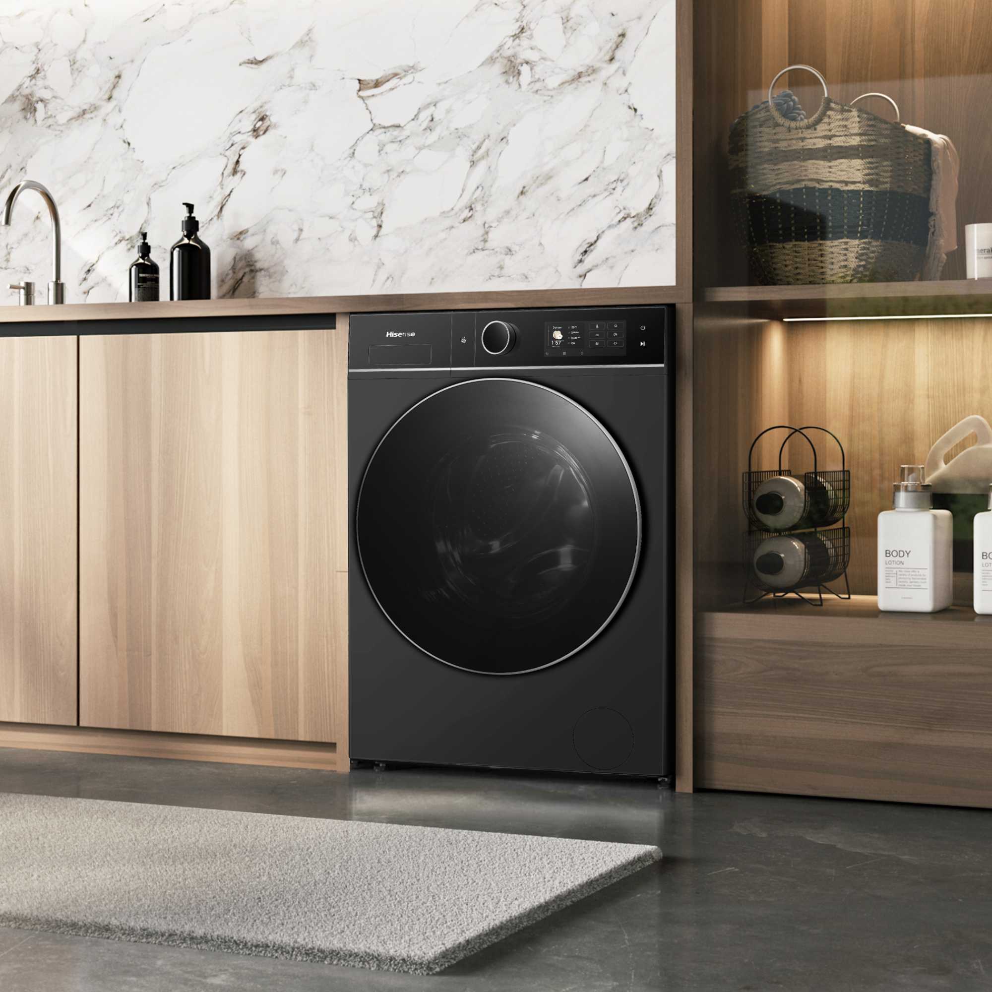 WD5I1245BBRH 5i Series 12/8kg 1400rpm Washer Dryer - Black
