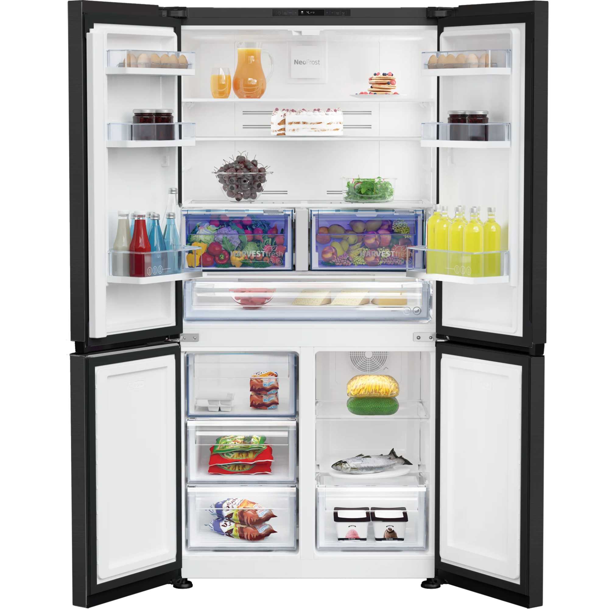 GN446224VPZ 572L NeoFrost U/S Fridge Freezer - Black Steel