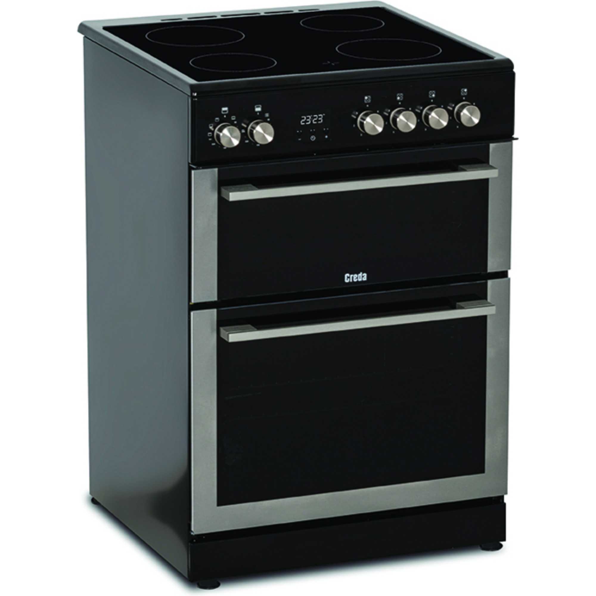 C60CDOX 60cm Double Oven Ceramic Cooker - Stainless Steel