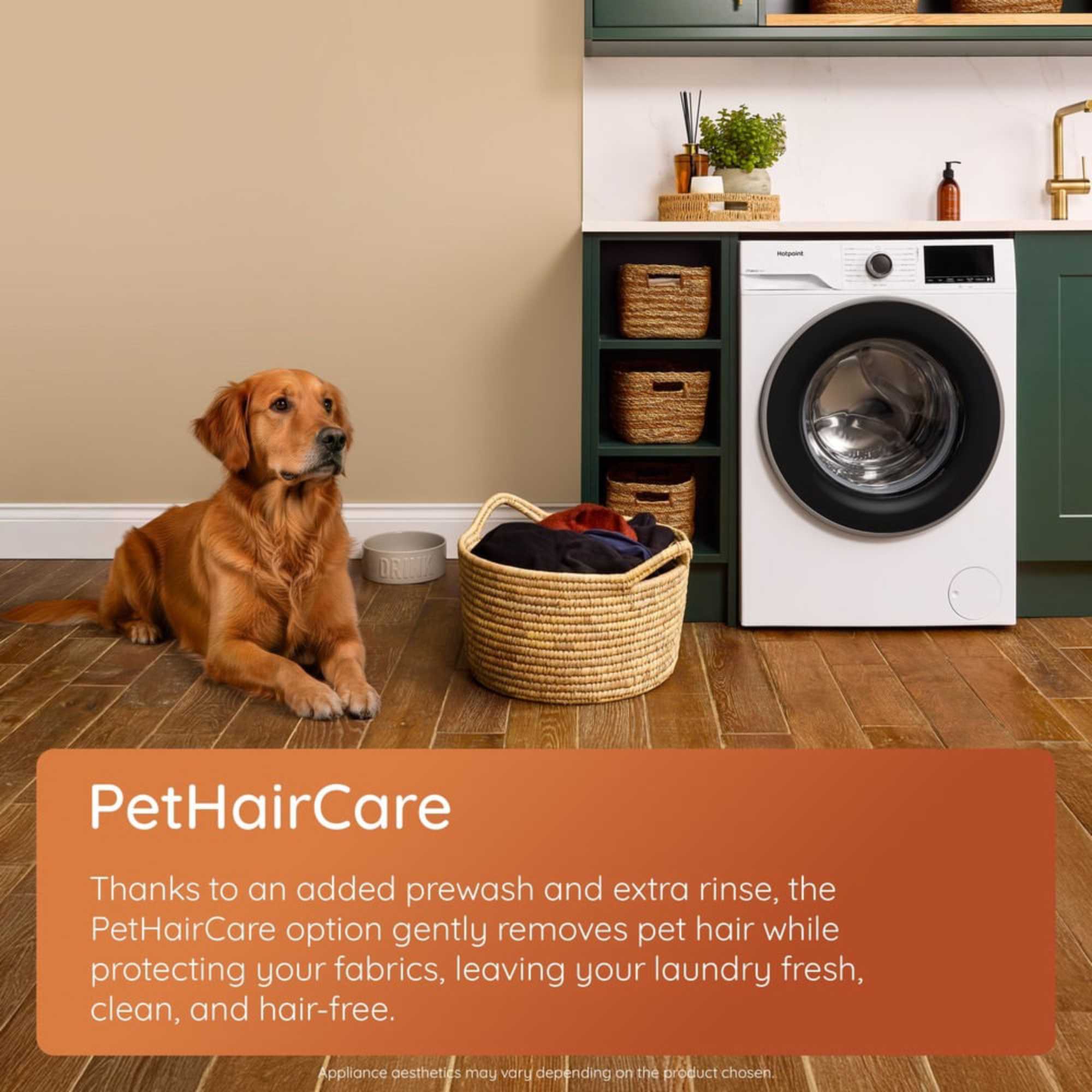 Fabric Care with PetHairCare 9kg 1400rpm Washing Machine - HB 93 CARE UK