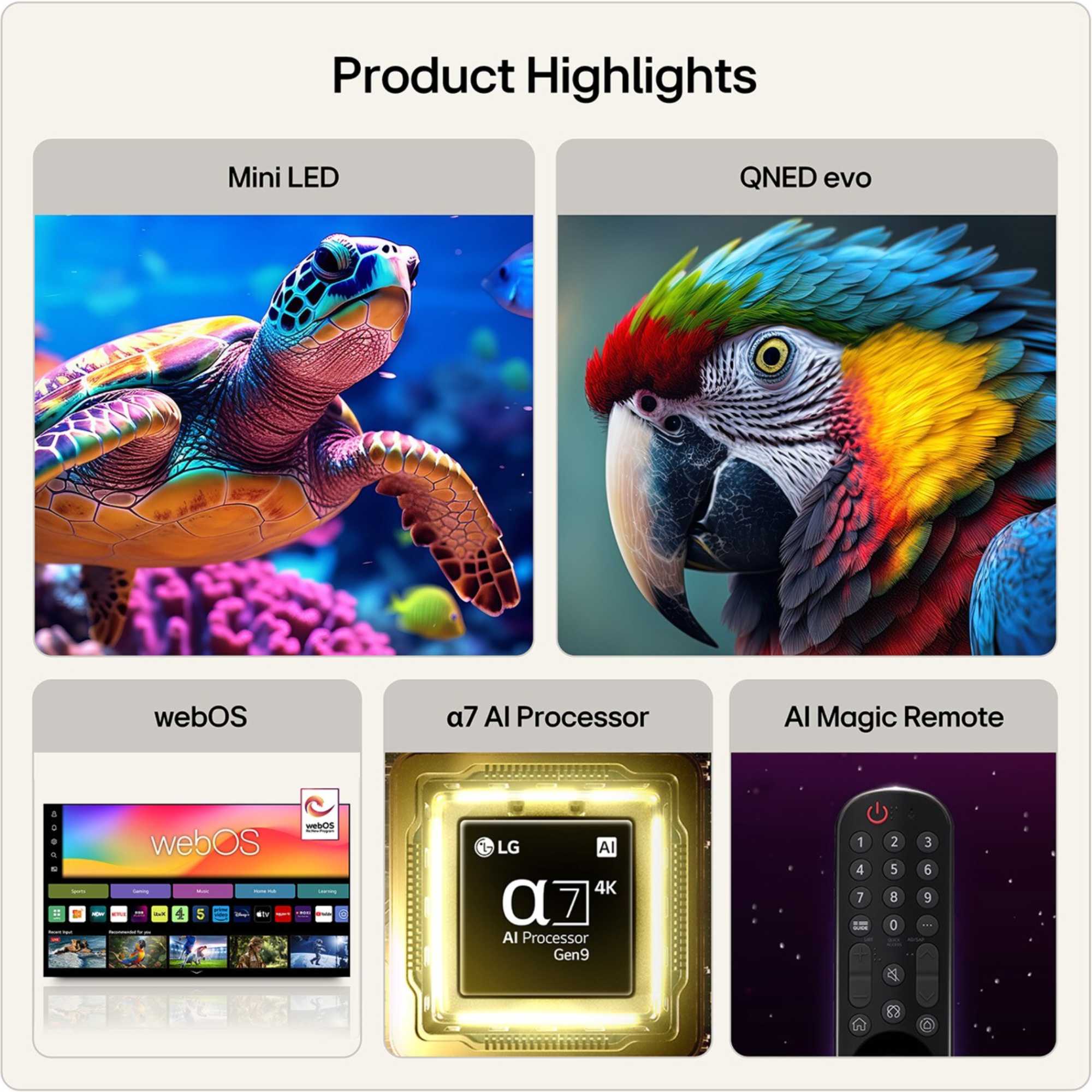 QNED87 86" 4K QNED Mini LED Smart TV - 86QNED87B6A