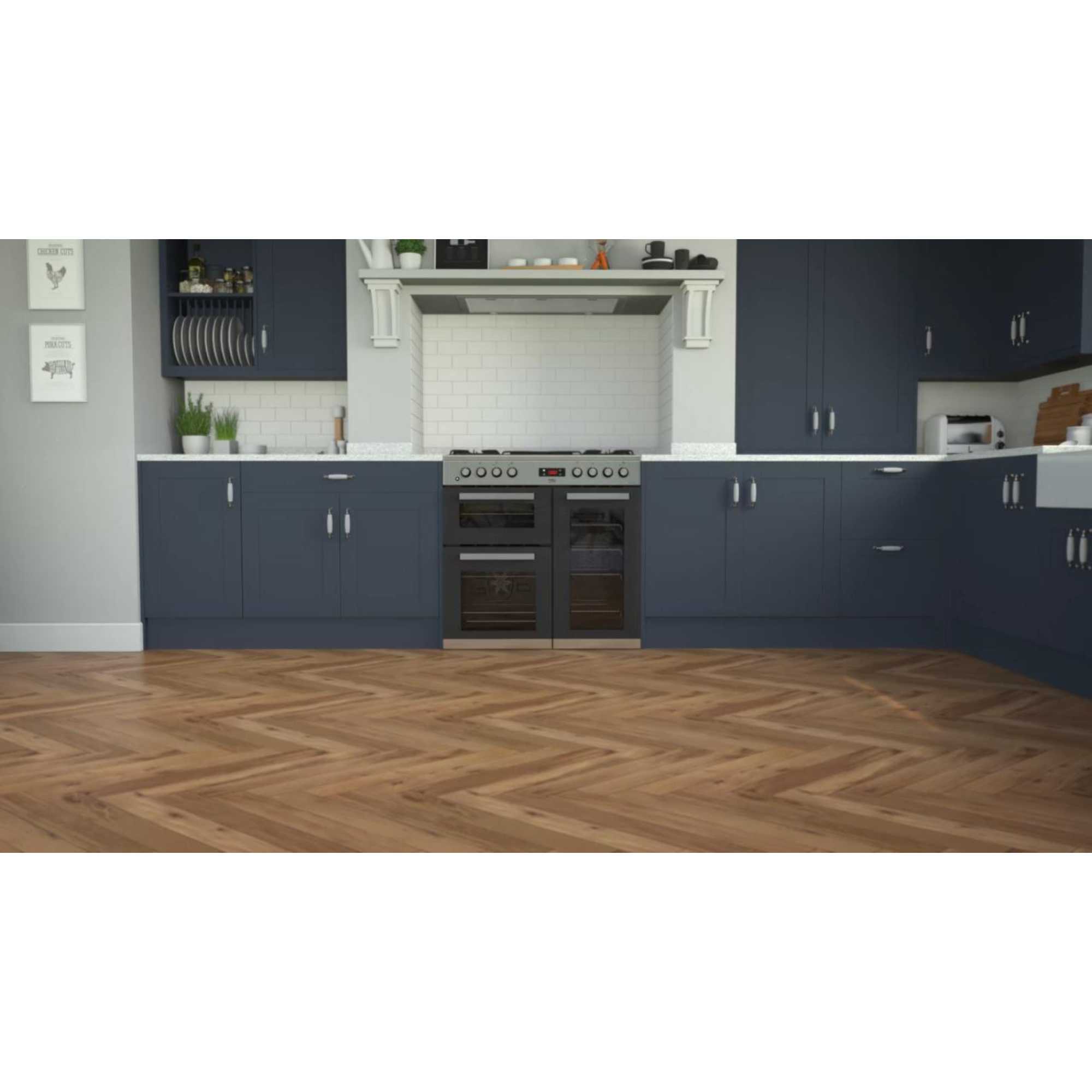 90cm Double Oven Range Cooker with 5 Burner Gas Hob - KDVF90X