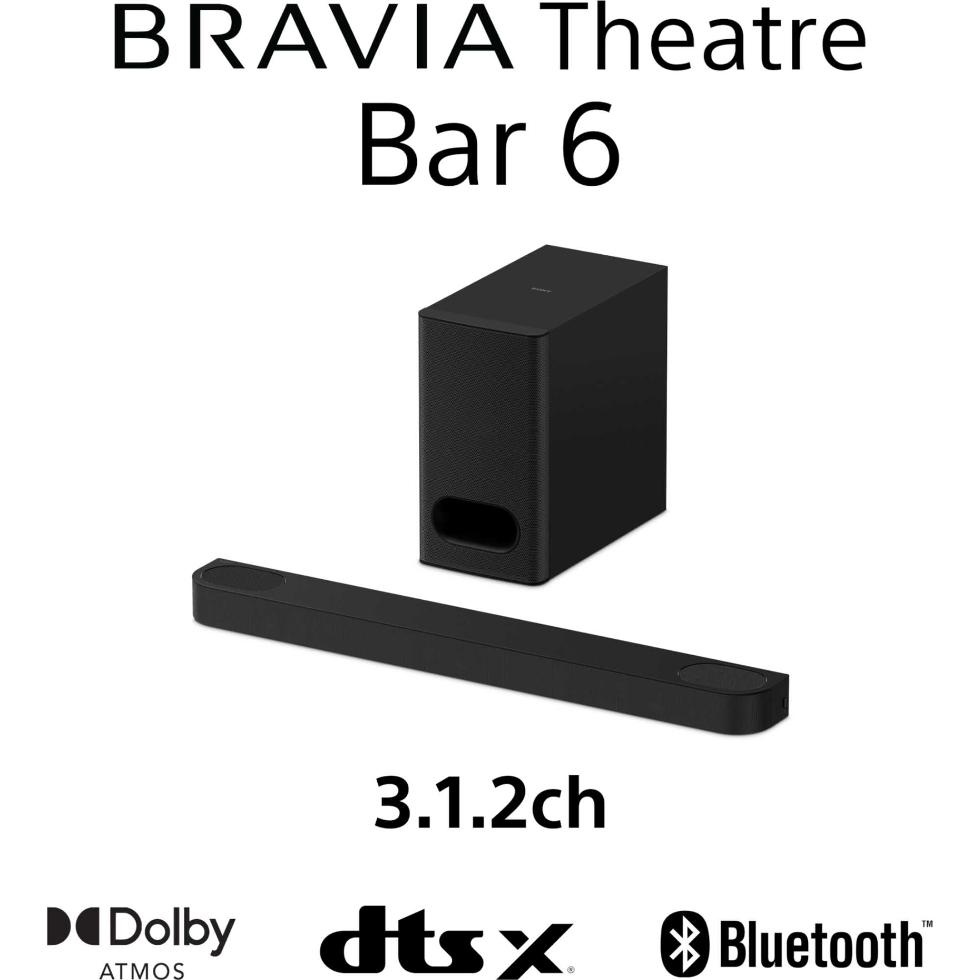 HTB600 BRAVIA Theatre Bar 6 3.1.2ch Soundbar with Wireless Subwoofer