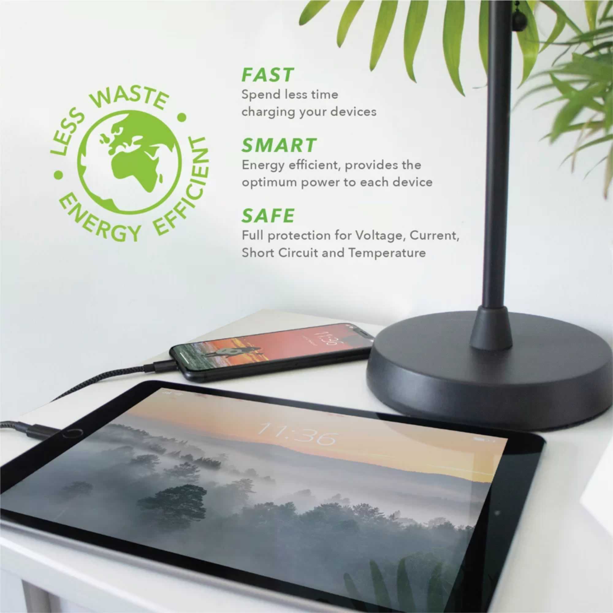 VH30DW 30W Super-Fast 2 Port GaN Wall Charger