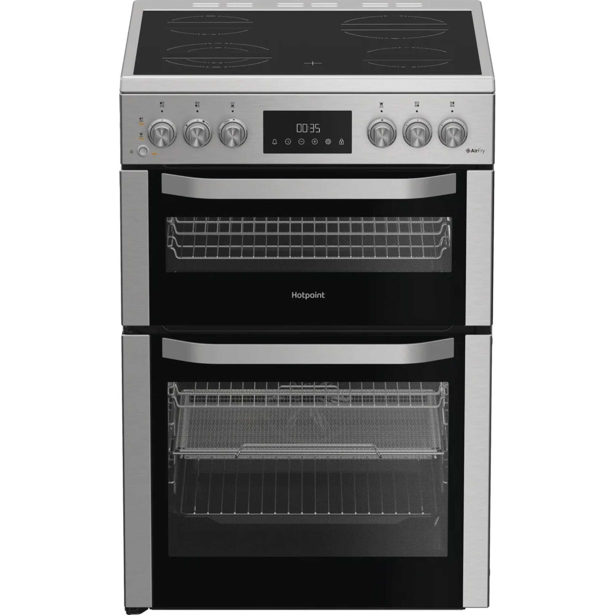 HDE6VDCASX 60cm Electric Double Cooker - Stainless Steel