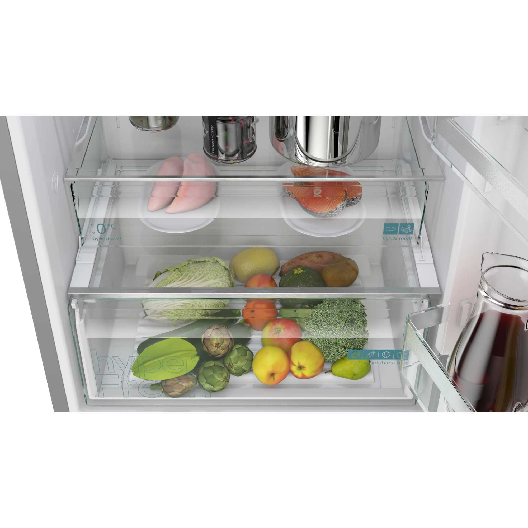 KG49NXIDF 440L Freestanding Fridge Freezer NoFrost - Black Steel