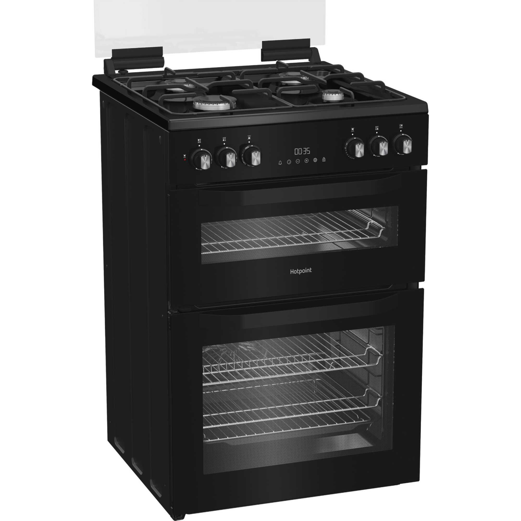 HDD6GDC2B1 Dual Fuel Double Oven Cooker - Black