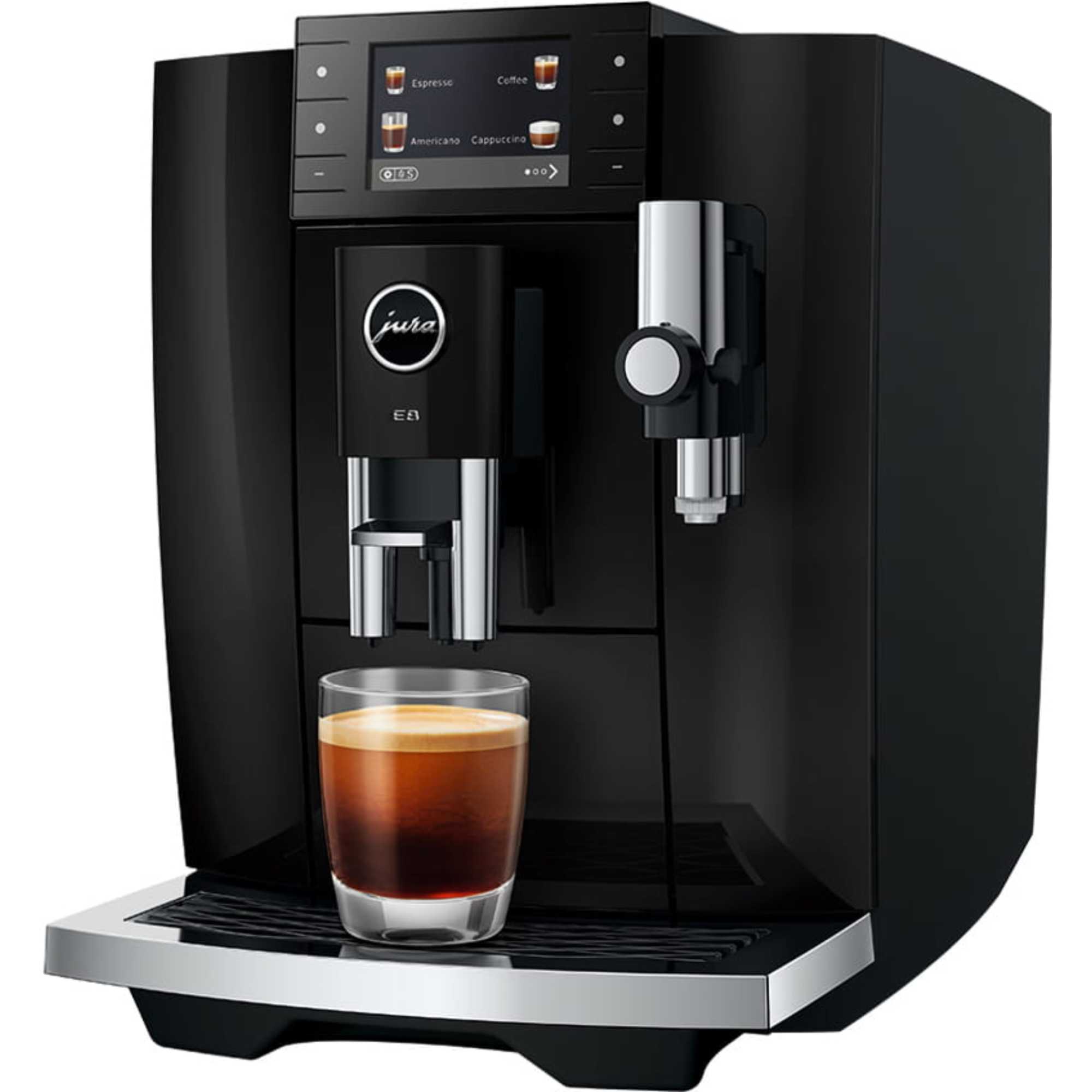 E8 Smart Bean to Cup Coffee Machine - Piano Black