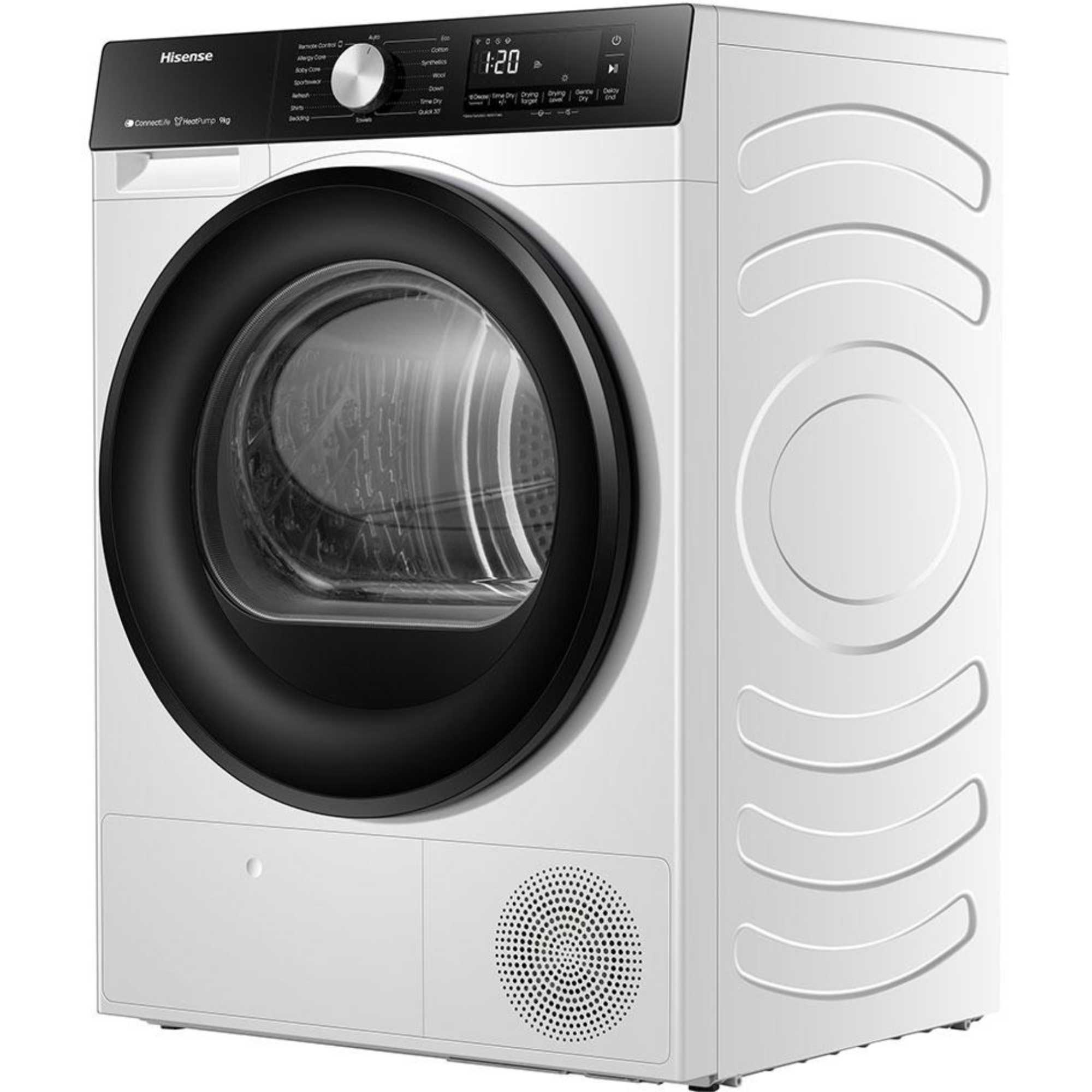 DH3S902BWCC 9kg Condenser Tumble Dryer with Heat Pump - White